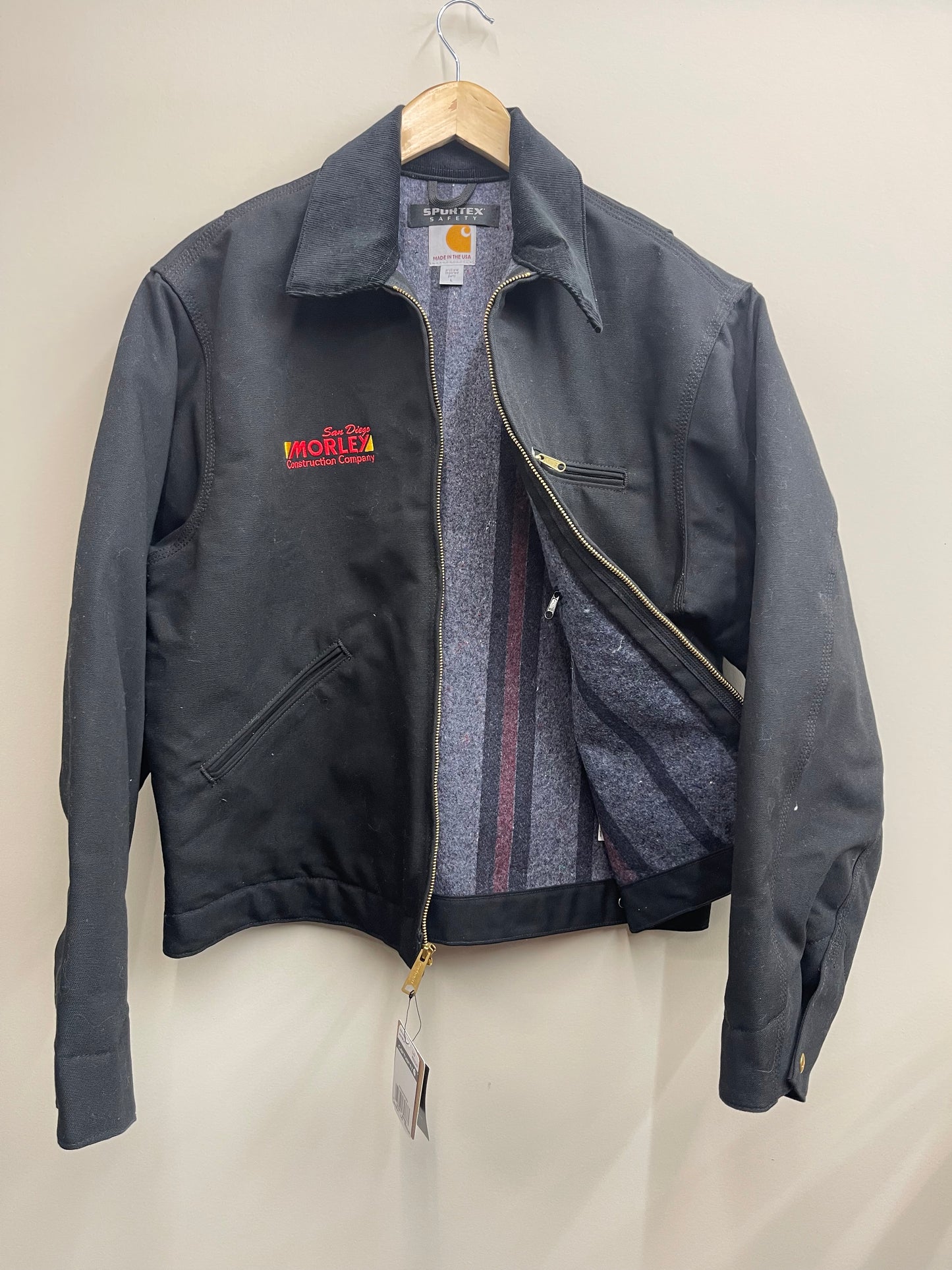 Carhartt Blanket Lined Work Jacket – Black – Made in USA – Size L (NEW)