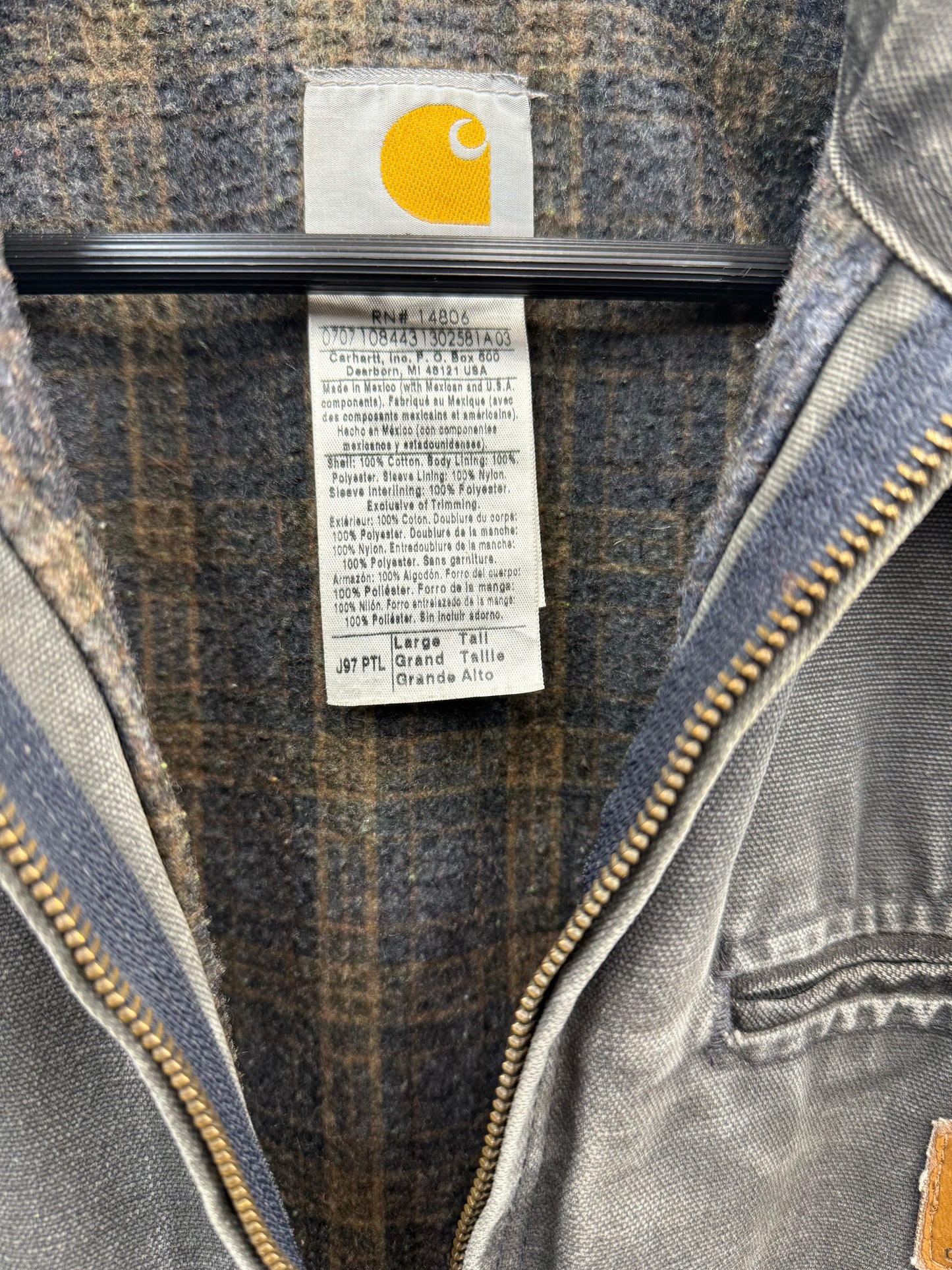 Vintage Carhartt J97PTL Detroit jacket size L