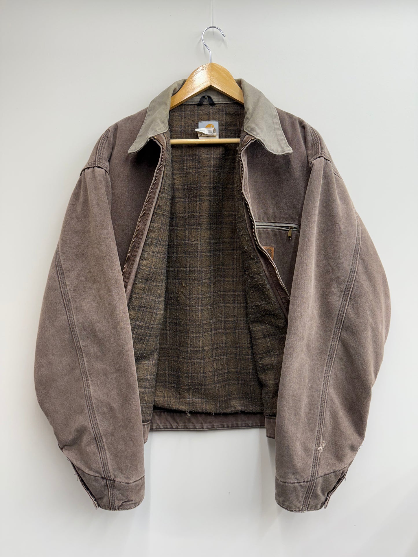 Carhartt Detroit Jacket Blanket Lined Chestnut Brown J97 CHT Size XL (Fits L)