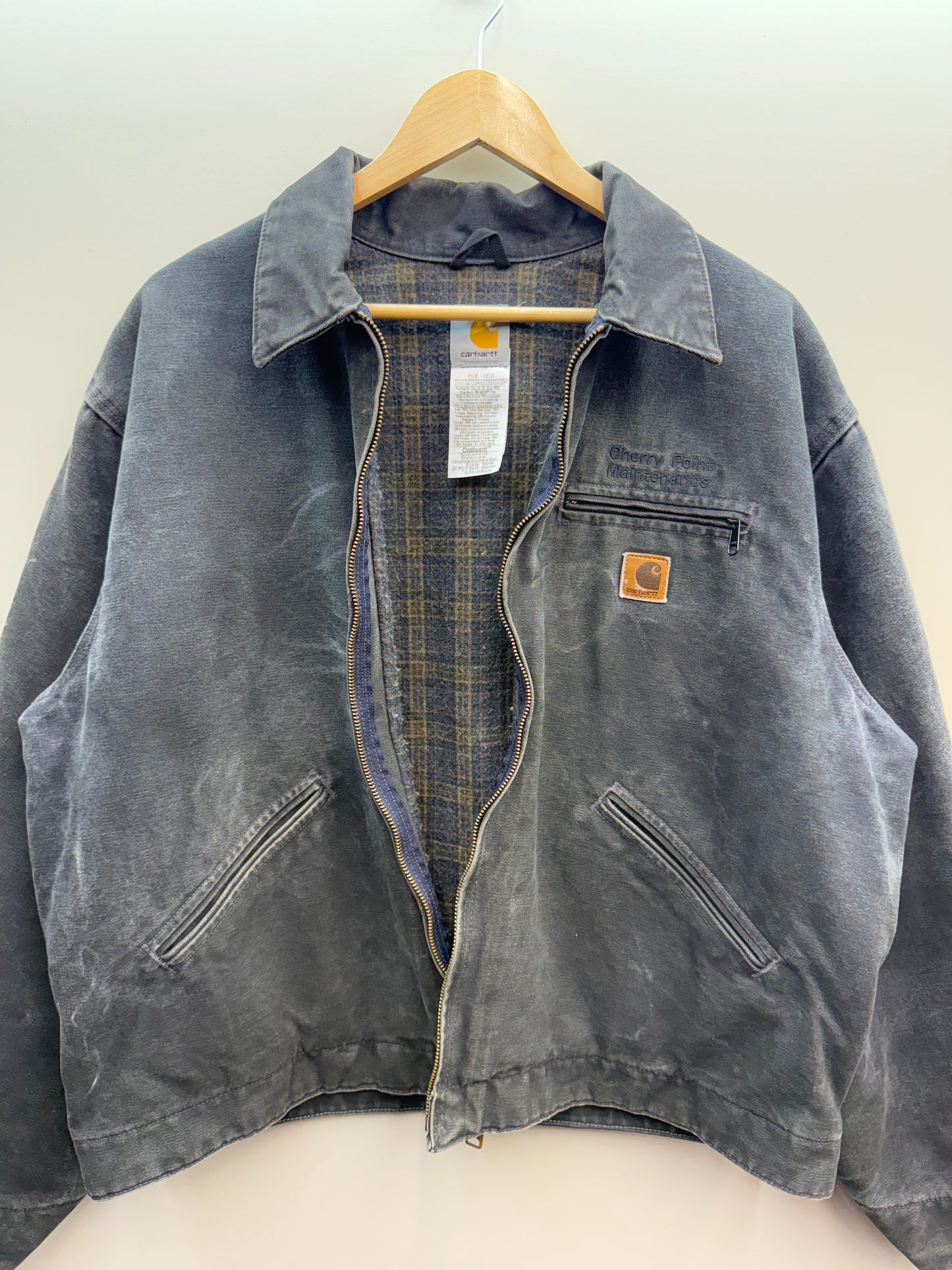 Vintage Carhartt Detroit Jacket J97 PTL Petrol – Size XL (Fits L)