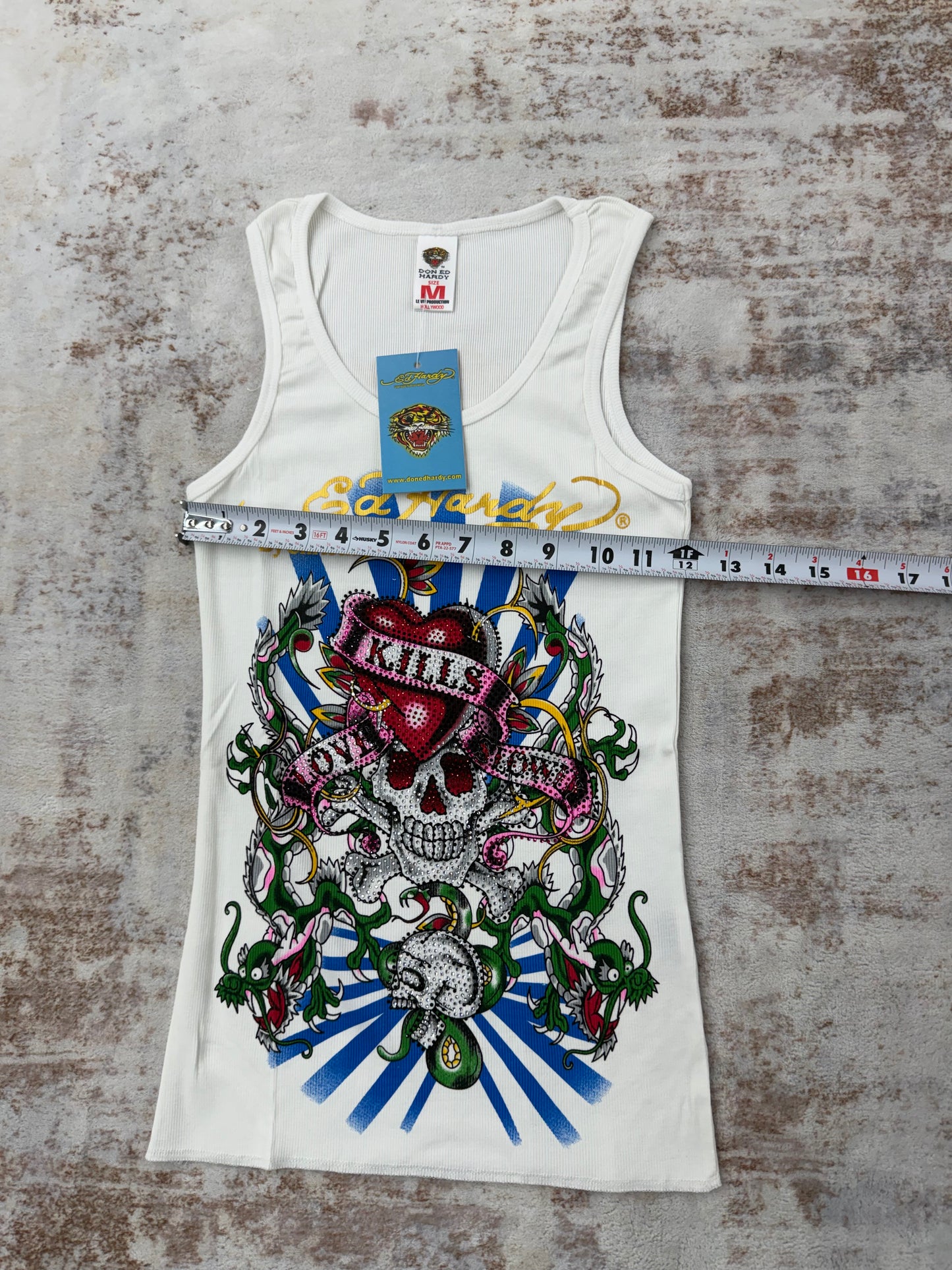 2000s Vintage Ed Hardy by Christian Audigier Tank Tops