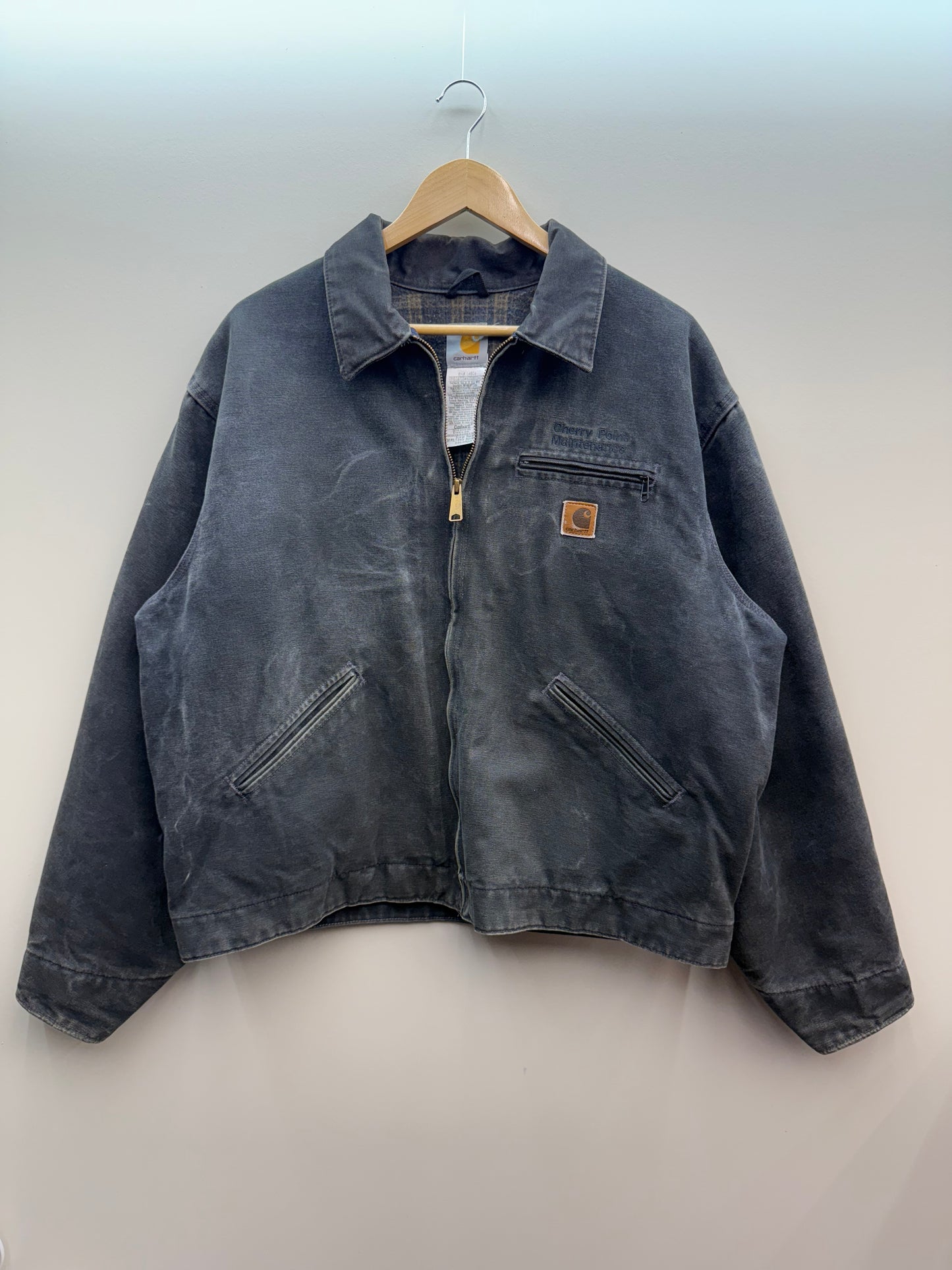 Vintage Carhartt Detroit Jacket J97 PTL Petrol – Size XL (Fits L)