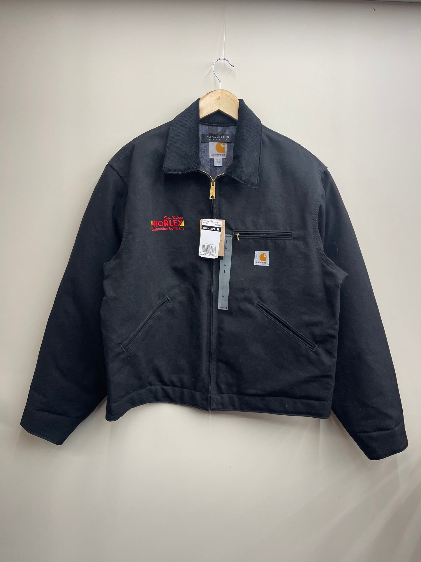 Carhartt Blanket Lined Work Jacket – Black – Made in USA – Size L (NEW)