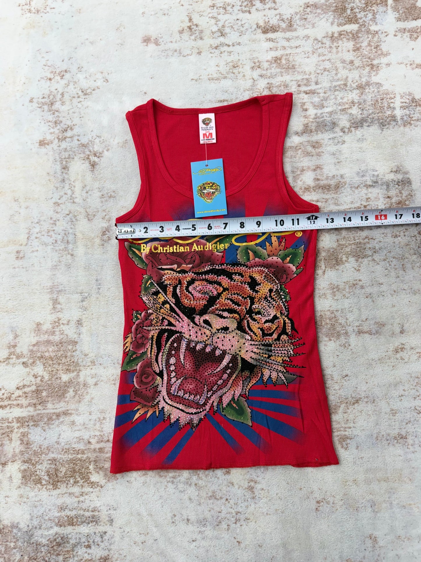 2000s Vintage Ed Hardy by Christian Audigier Tank Tops