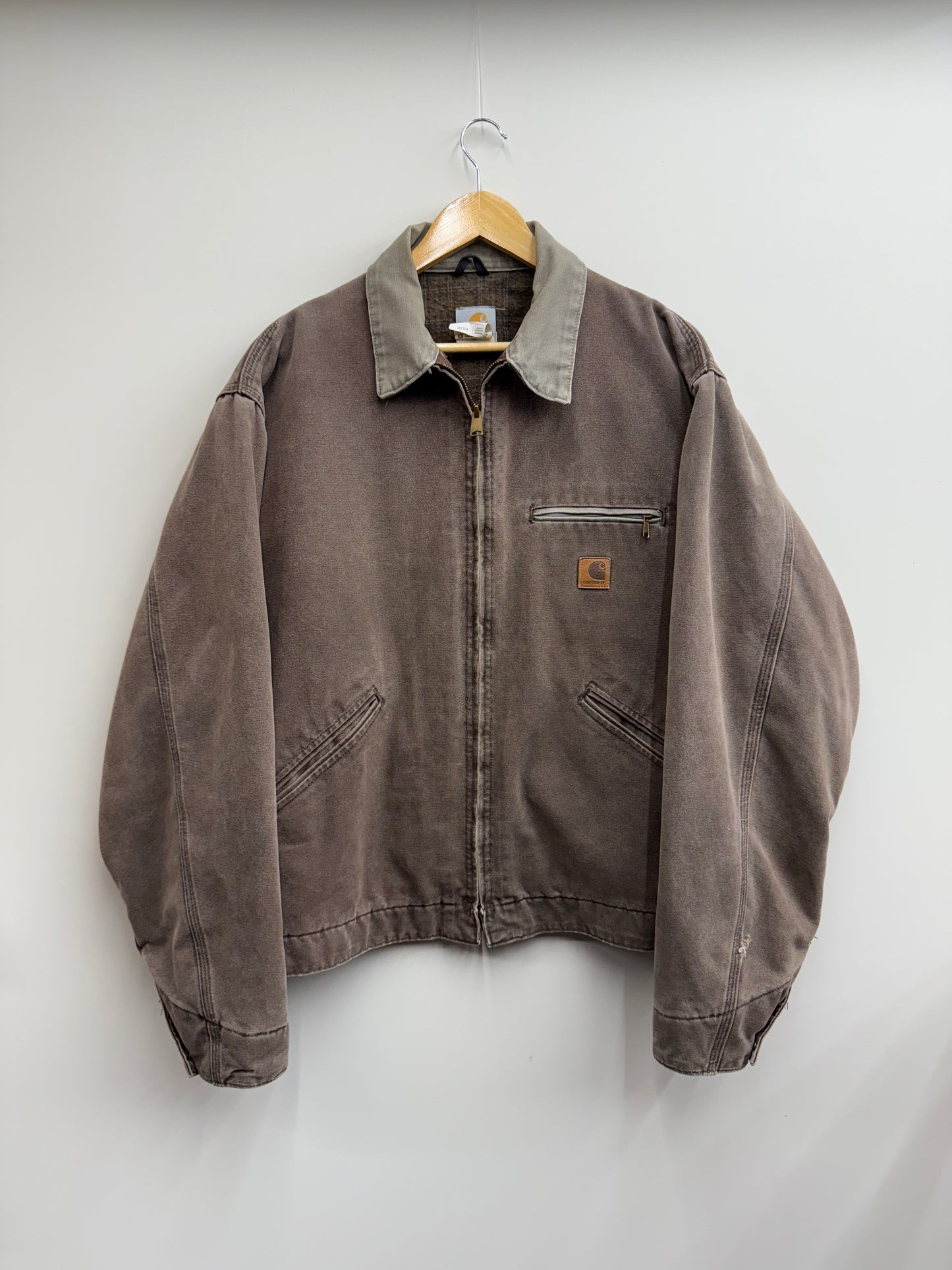 Carhartt Detroit Jacket Blanket Lined Chestnut Brown J97 CHT Size XL (Fits L)