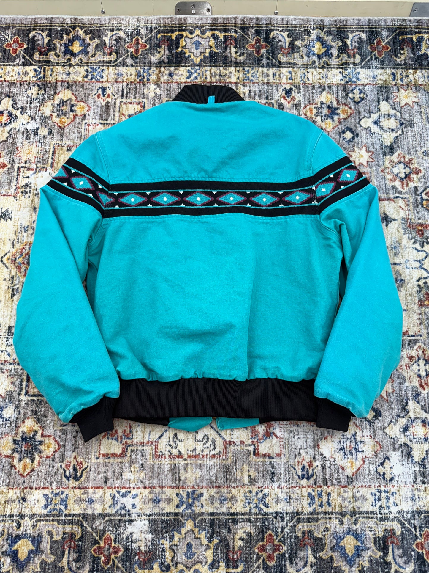 Vtg Carhartt Jacket Mens M/L Aztec