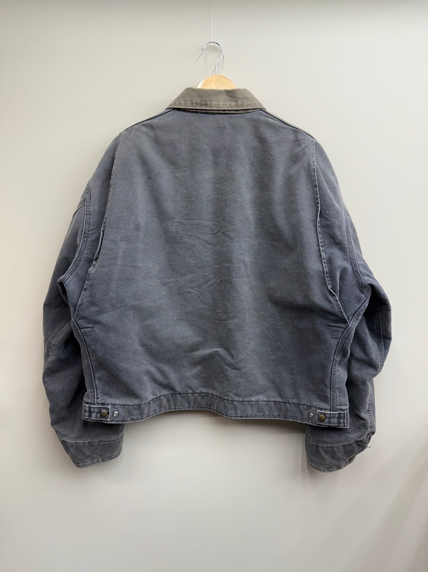 Vintage Carhartt Detroit Jacket ā Faded Petrol Blue ā Size Large š„š ļø