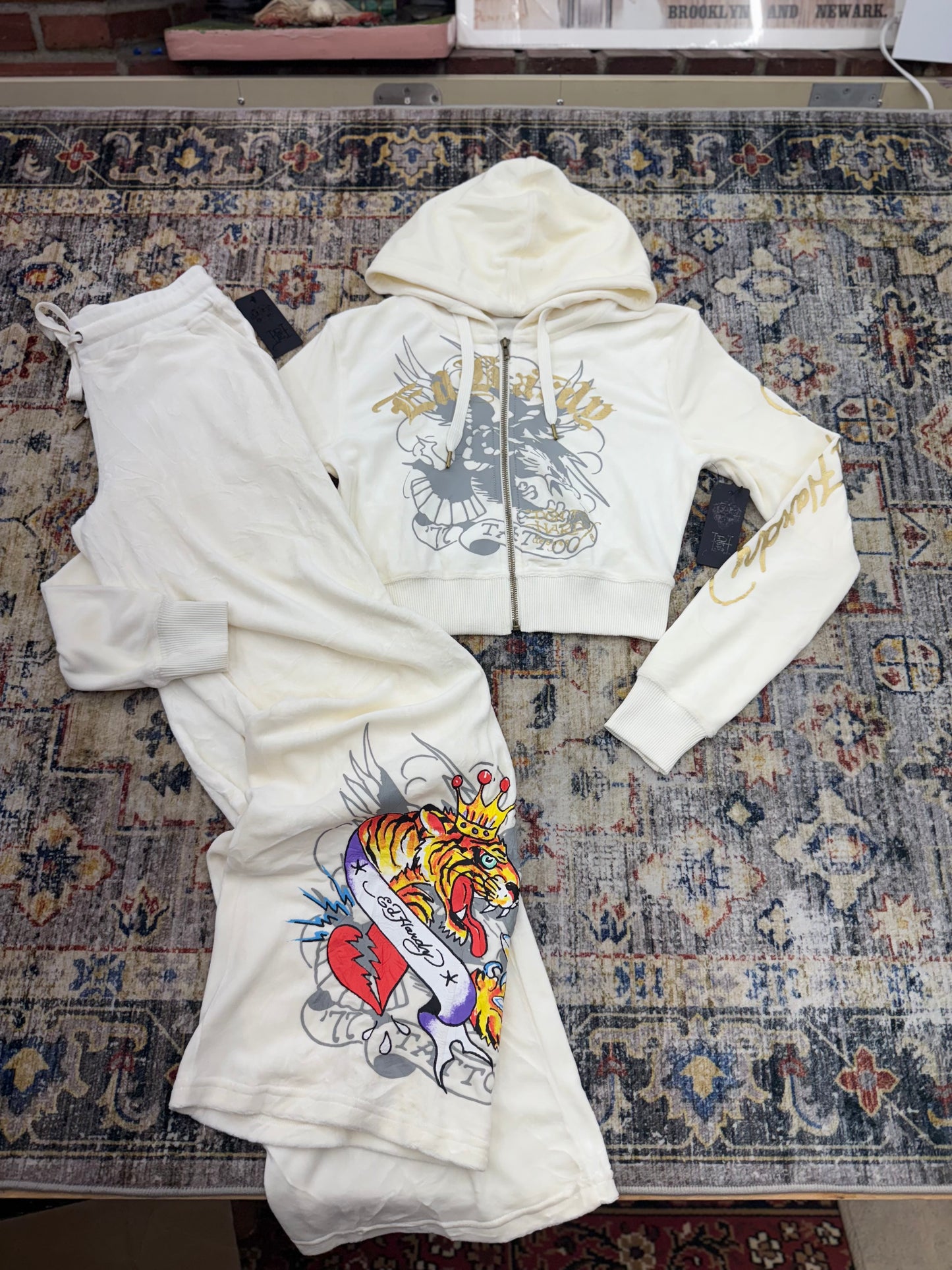 Y2k Ed Hardy Velour Tracksuit – Limited Edition (new)