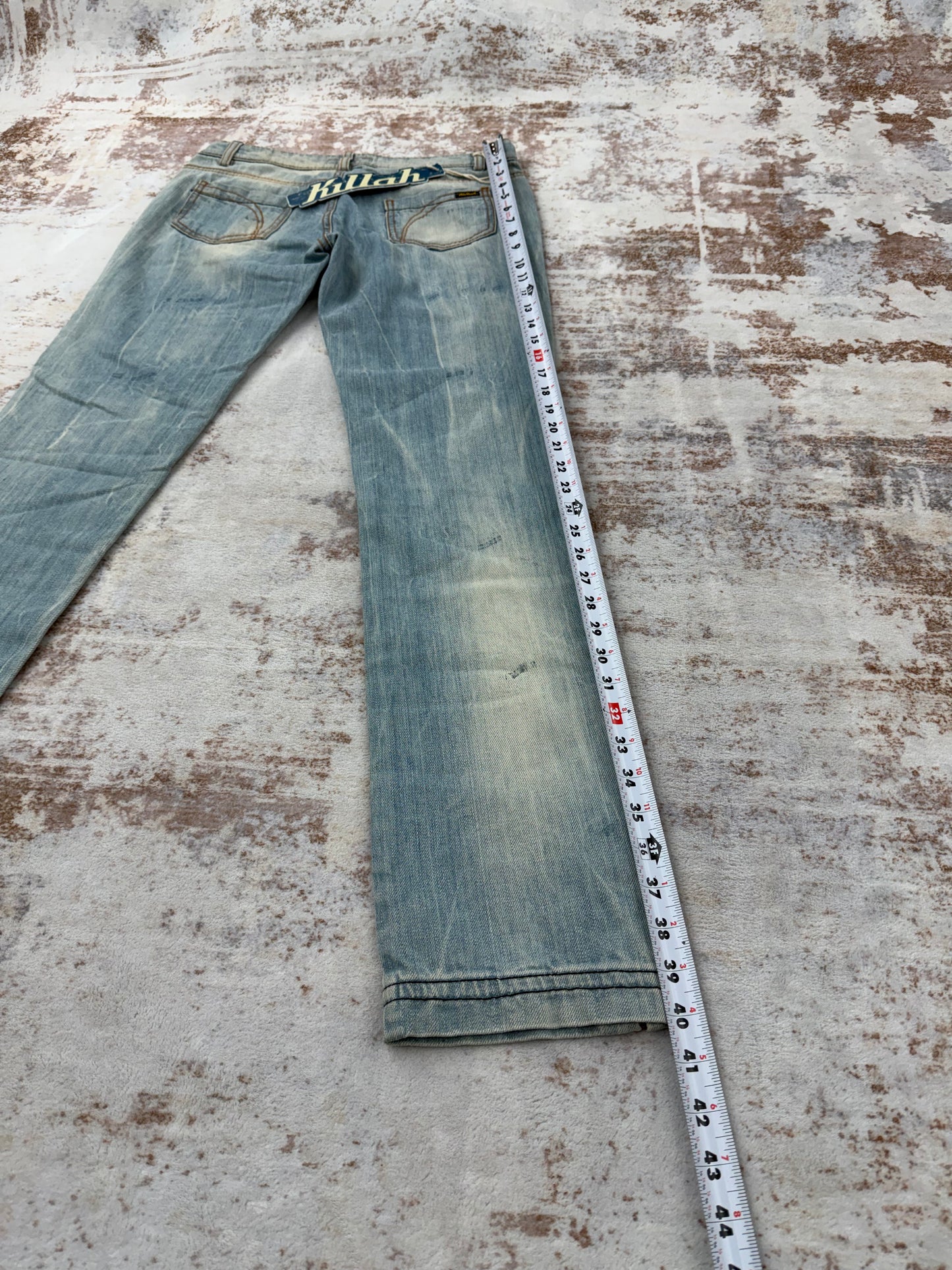 Vintage women’s 00s Y2K KILLAH jeans Tag S – fits ~W32/33 (check measurements)
