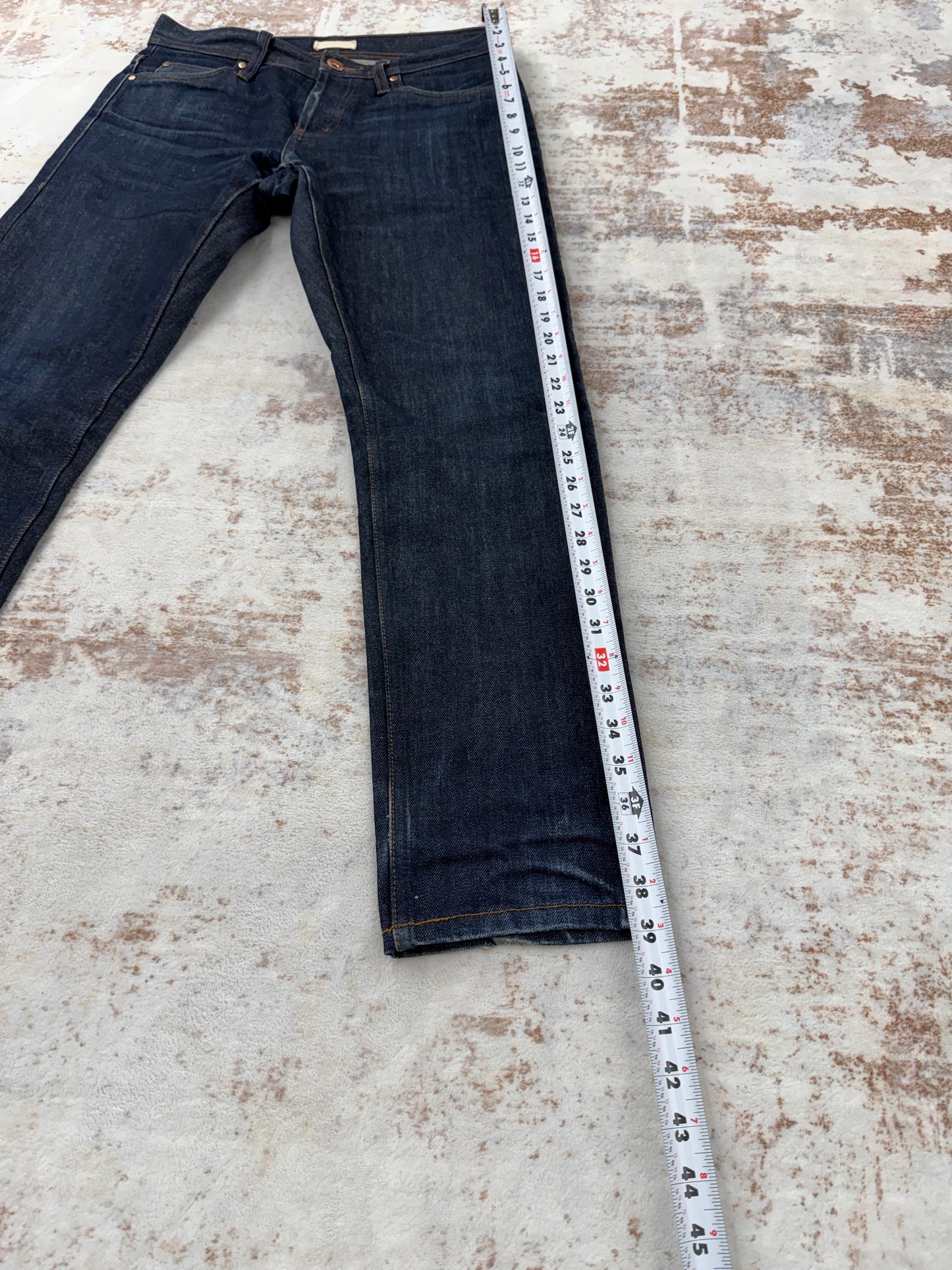 men’s vintage Dark wash slim fit jeans 31