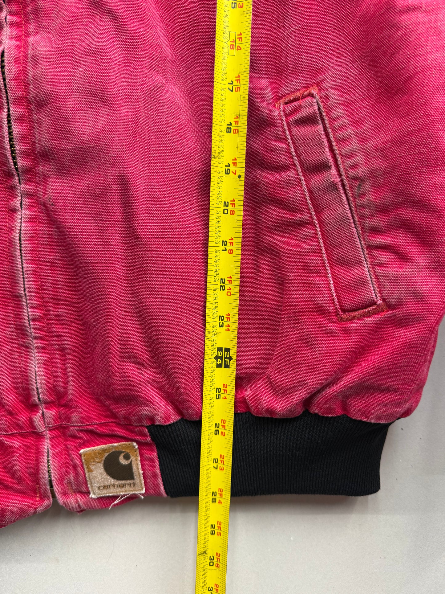 Vintage Carhartt Jacket Men’s L Red Aztec Navajo Southwestern Bomber Workwear
