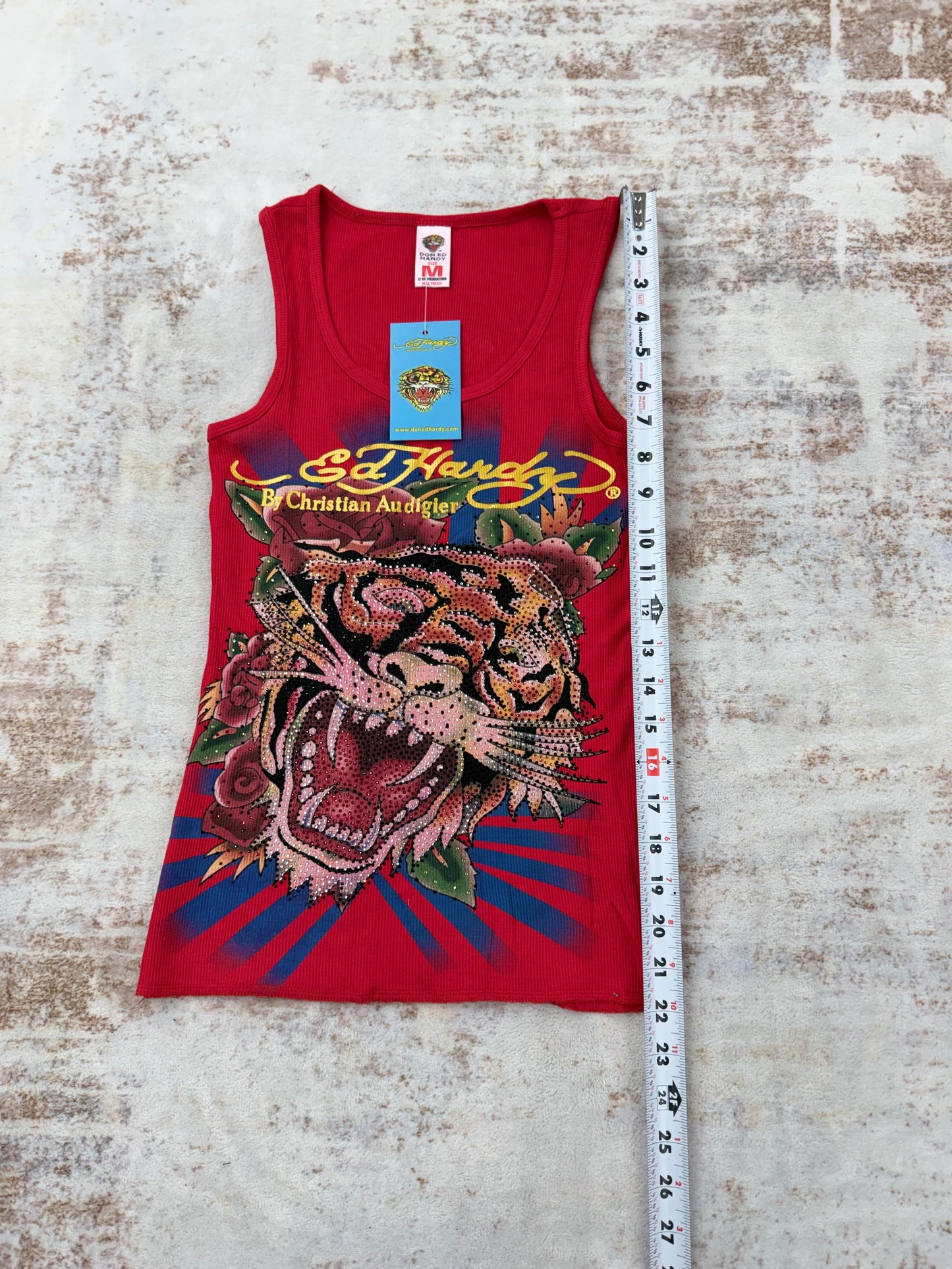 2000s Vintage Ed Hardy by Christian Audigier Tank Tops