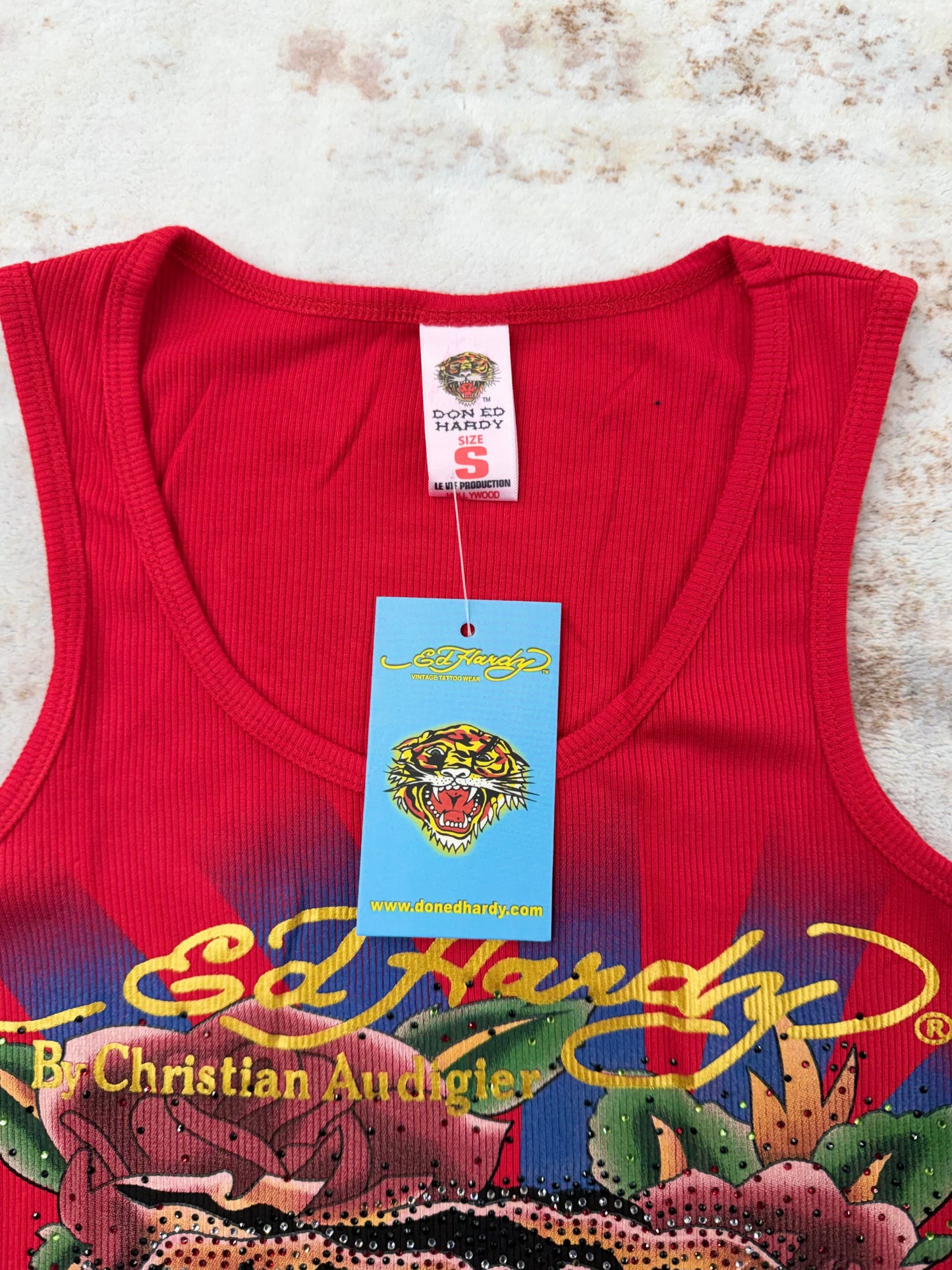 2000s Vintage Ed Hardy by Christian Audigier Tank Tops