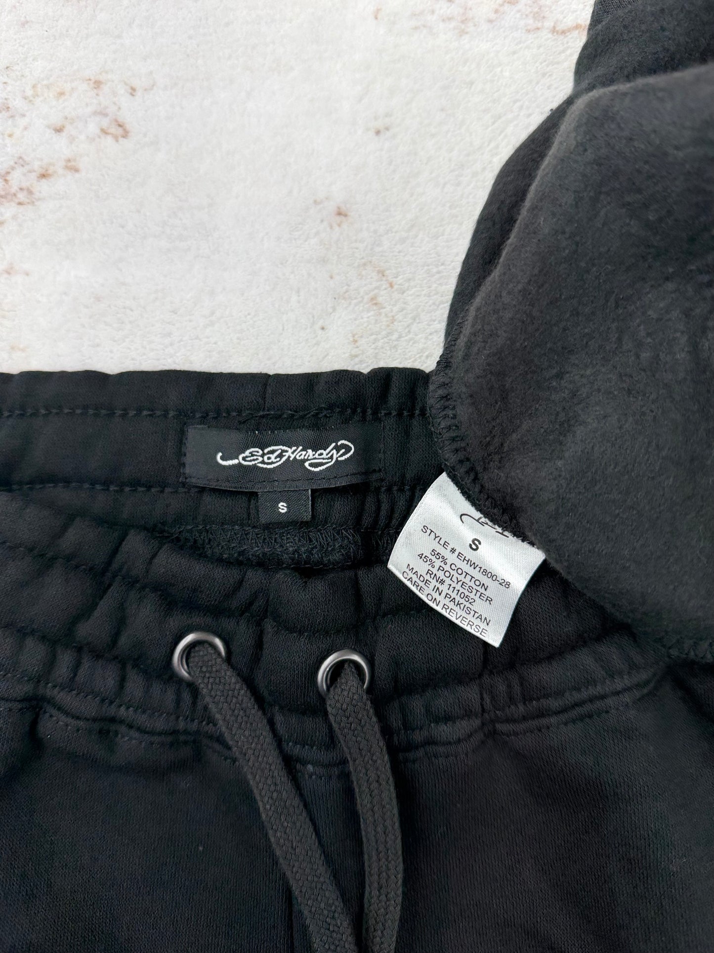 Ed Hardy Black Tracksuit Set • Y2K Style • Size ( XS/S/M/L)