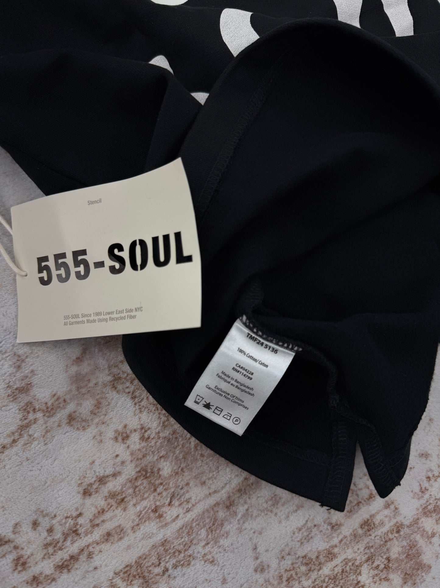 555 Soul NYC Y2K black long sleeve size S/M/L