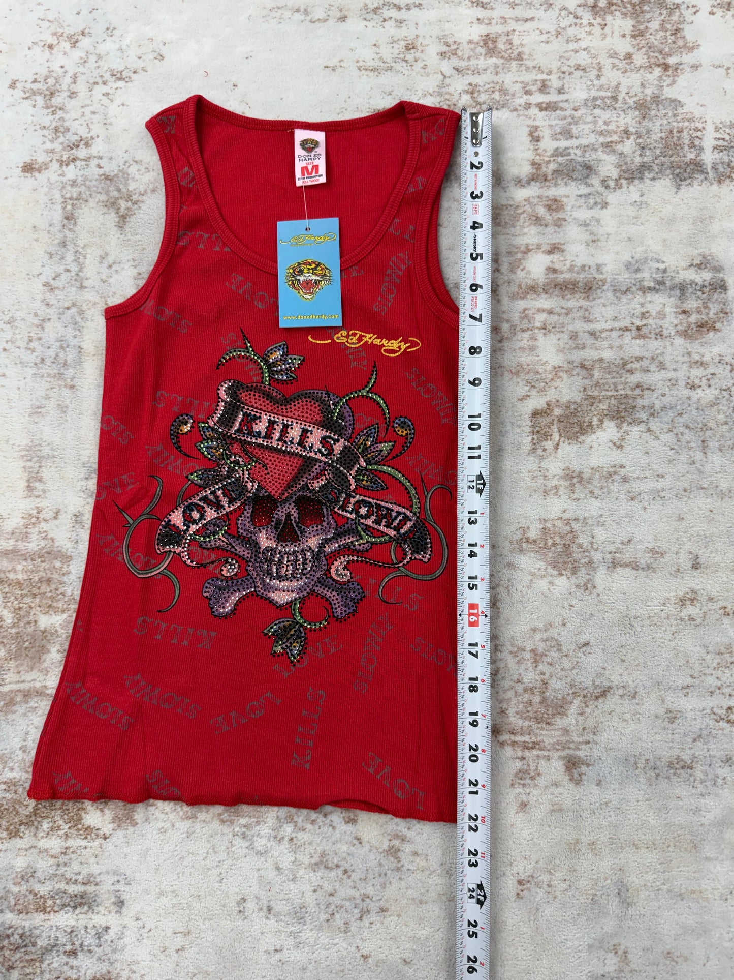 2000s Vintage Ed Hardy by Christian Audigier Tank Tops