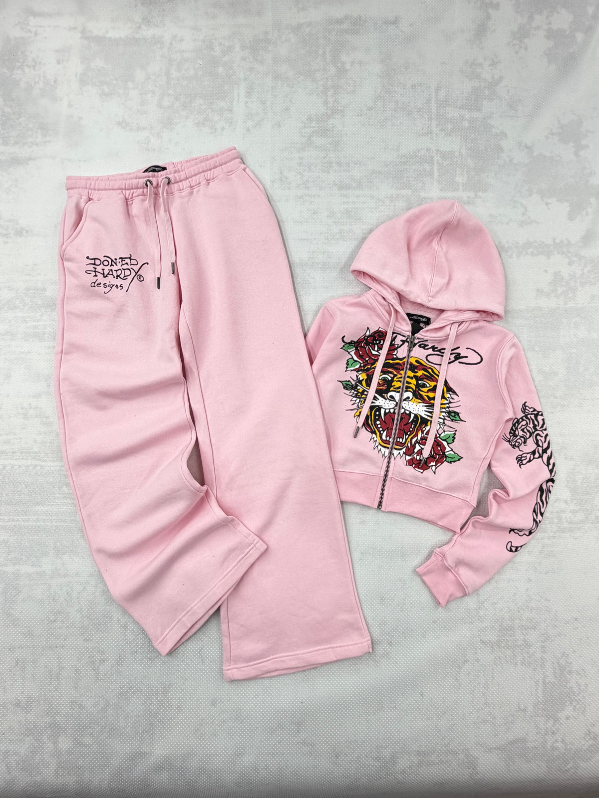 Ed Hardy  Pink Tracksuit Set • Y2K Style • Size XS/S/M/L ( like New)