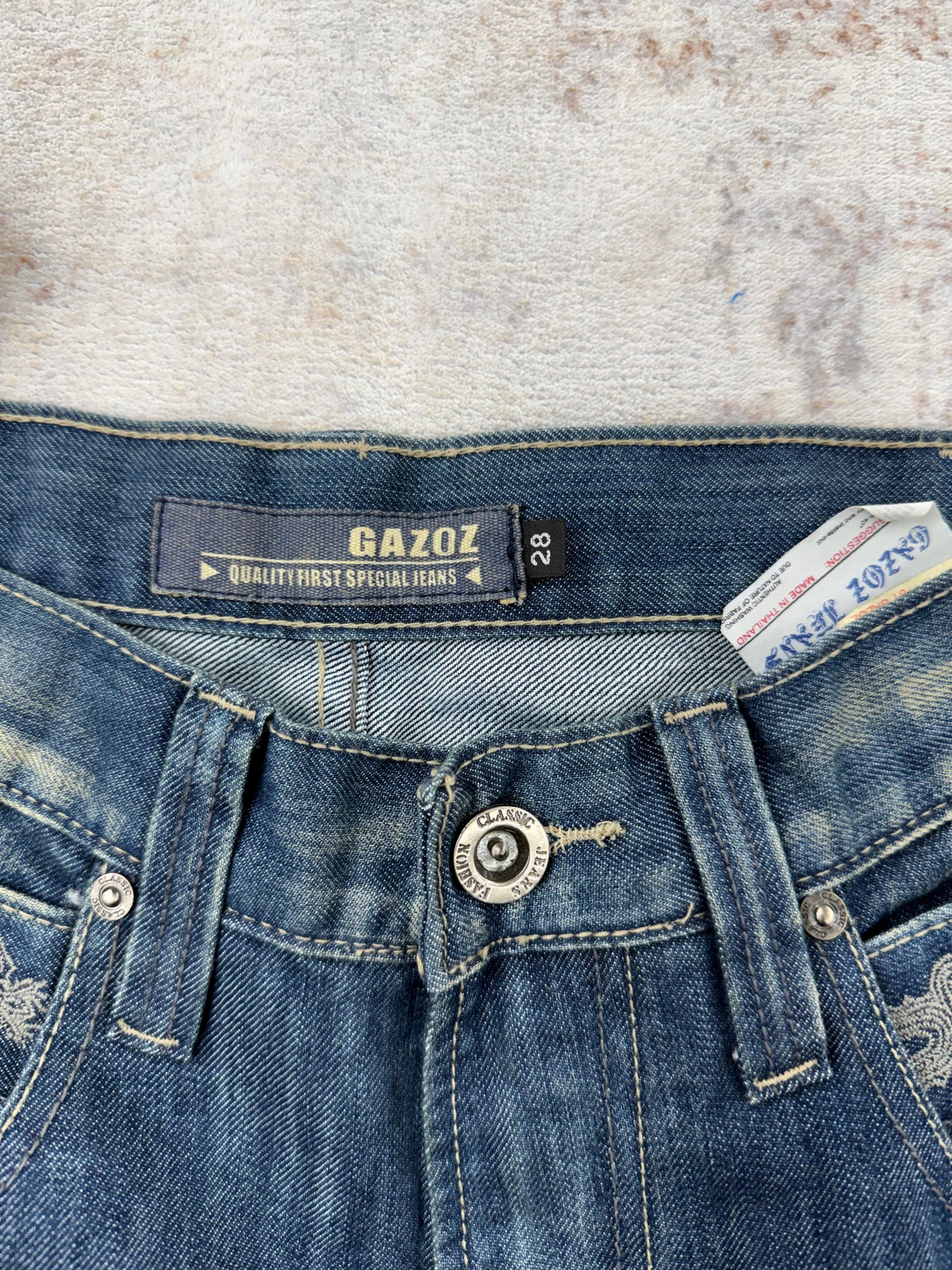 Vintage Y2K Gazol Jean’s Men size 28 ( 2000s)