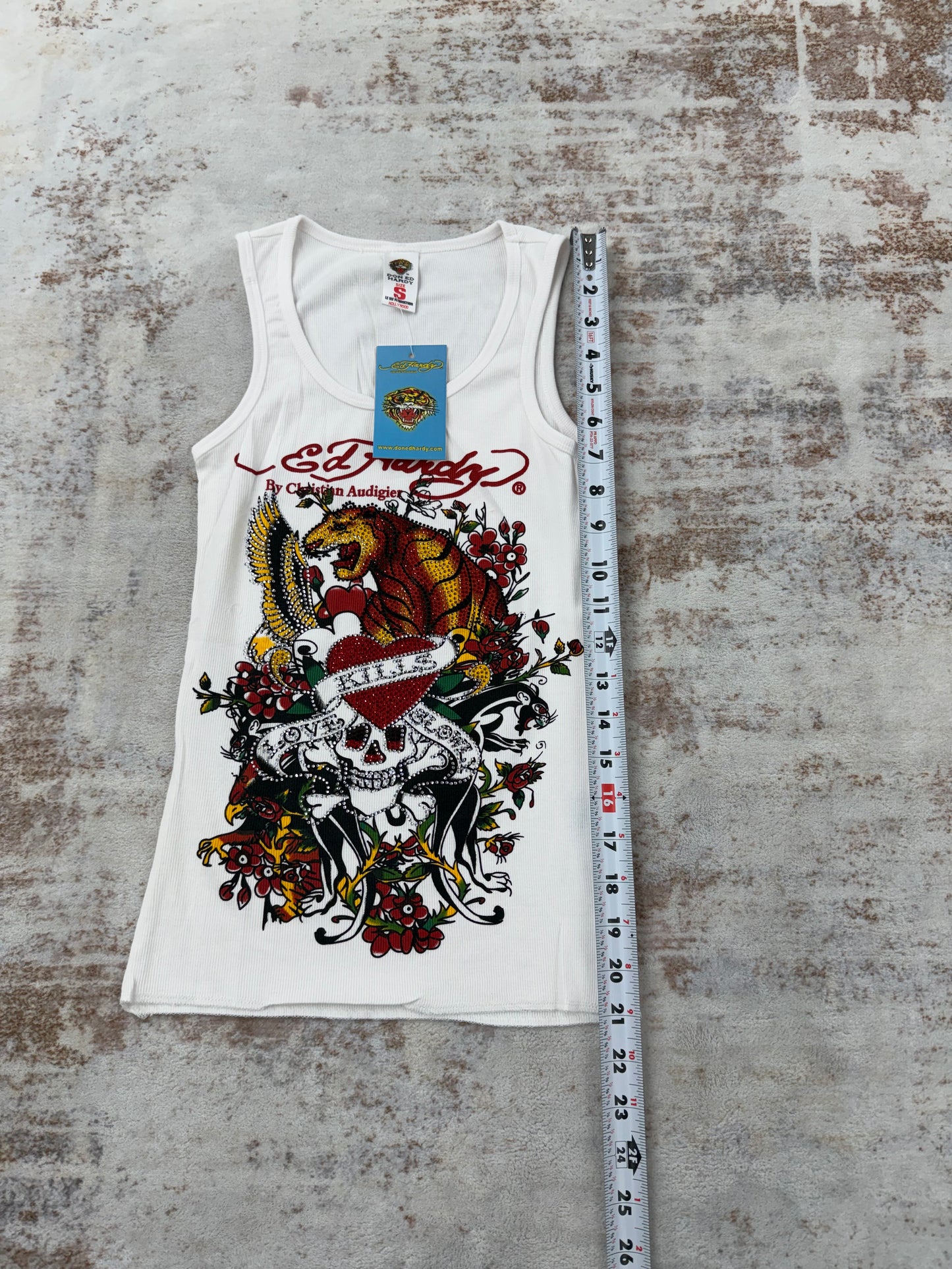 2000s Vintage Ed Hardy by Christian Audigier Tank Tops