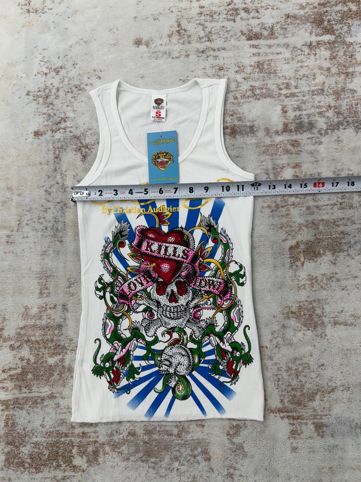 2000s Vintage Ed Hardy by Christian Audigier Tank Tops
