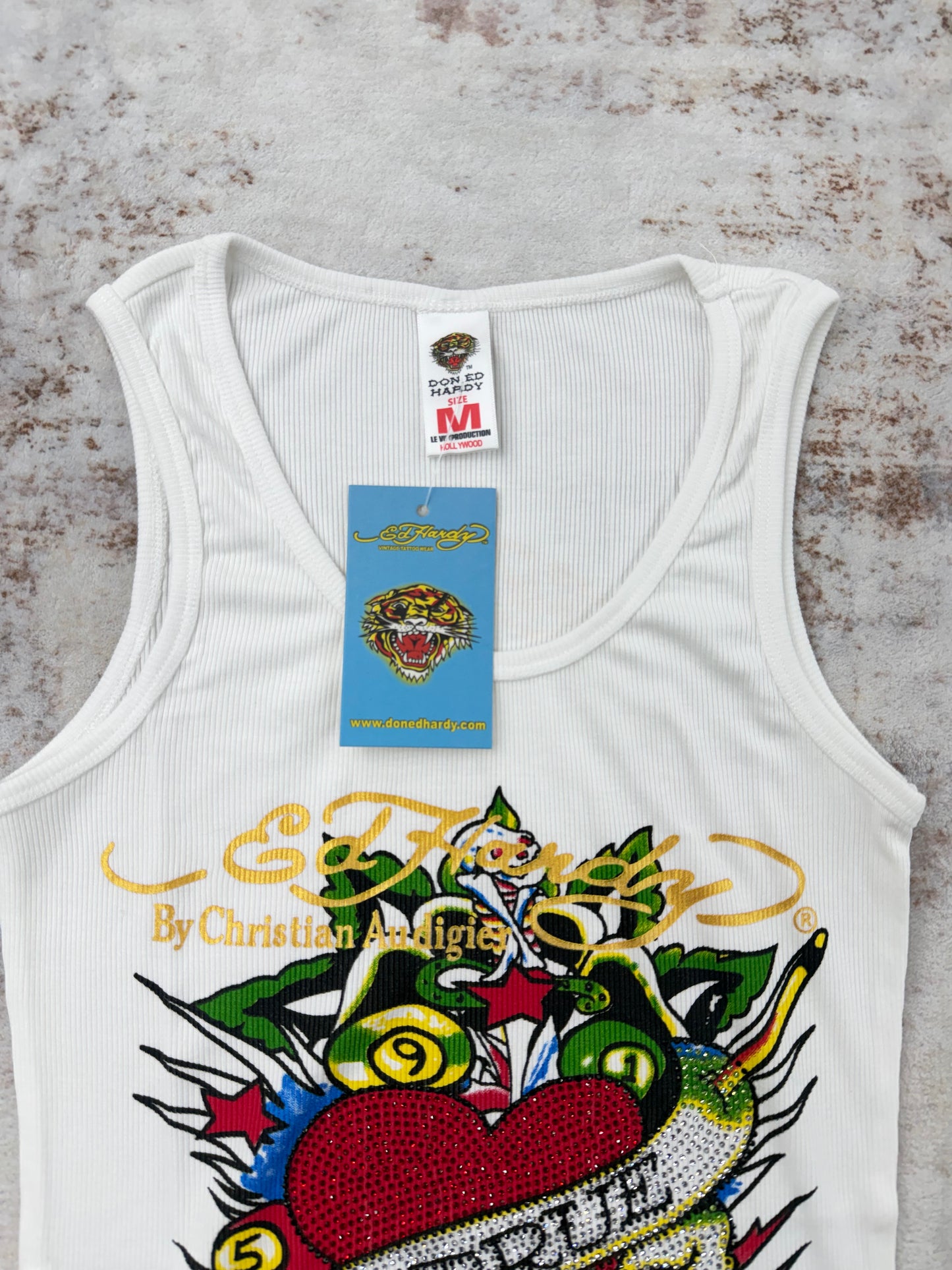 2000s Vintage Ed Hardy by Christian Audigier Tank Tops