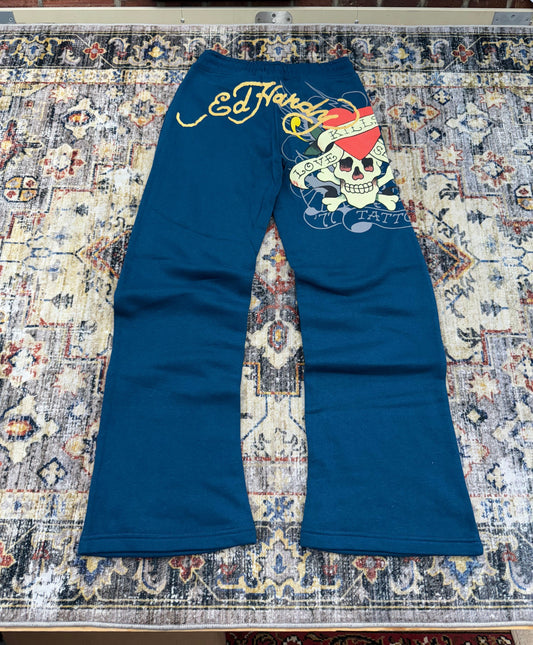 Y2k ED hardy sweatpants womens size ( S/M/XL)