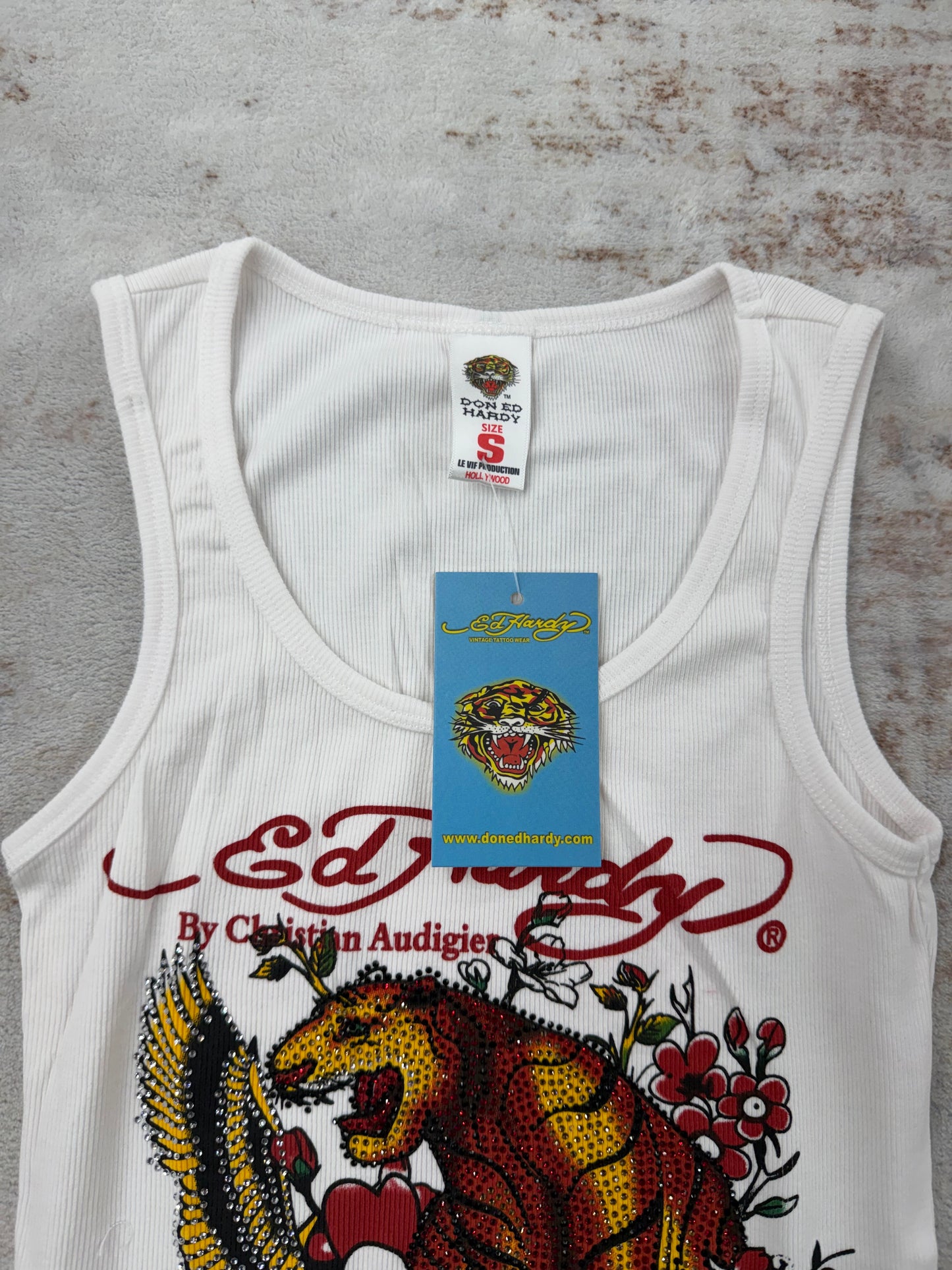 2000s Vintage Ed Hardy by Christian Audigier Tank Tops