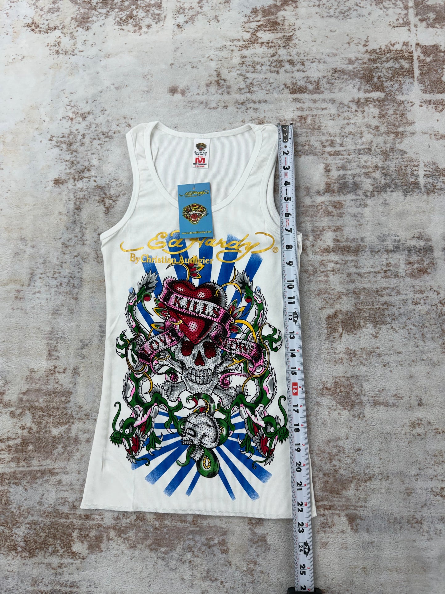 2000s Vintage Ed Hardy by Christian Audigier Tank Tops