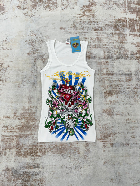 2000s Vintage Ed Hardy by Christian Audigier Tank Tops