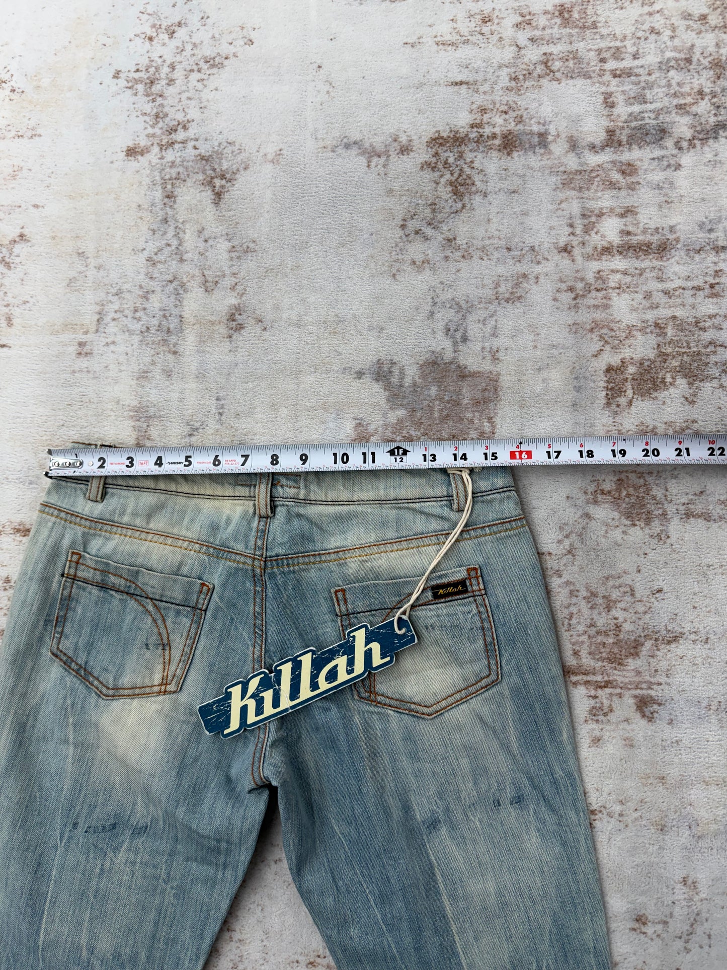 Vintage women’s 00s Y2K KILLAH jeans Tag S – fits ~W32/33 (check measurements)