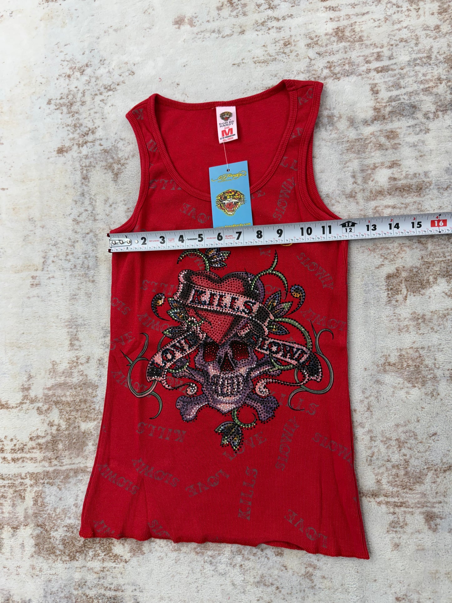 2000s Vintage Ed Hardy by Christian Audigier Tank Tops