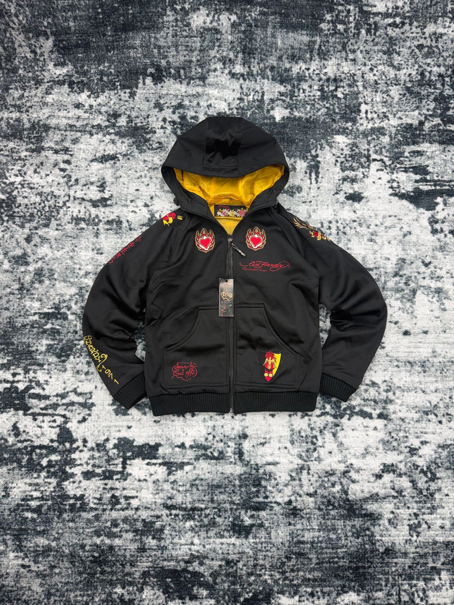 2000s Ed Hardy hoodie jacket women’s size S/M/L