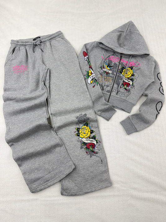 Ed Hardy Tracksuit Set • Y2K Style • Size XS/S/M/L ( like new)