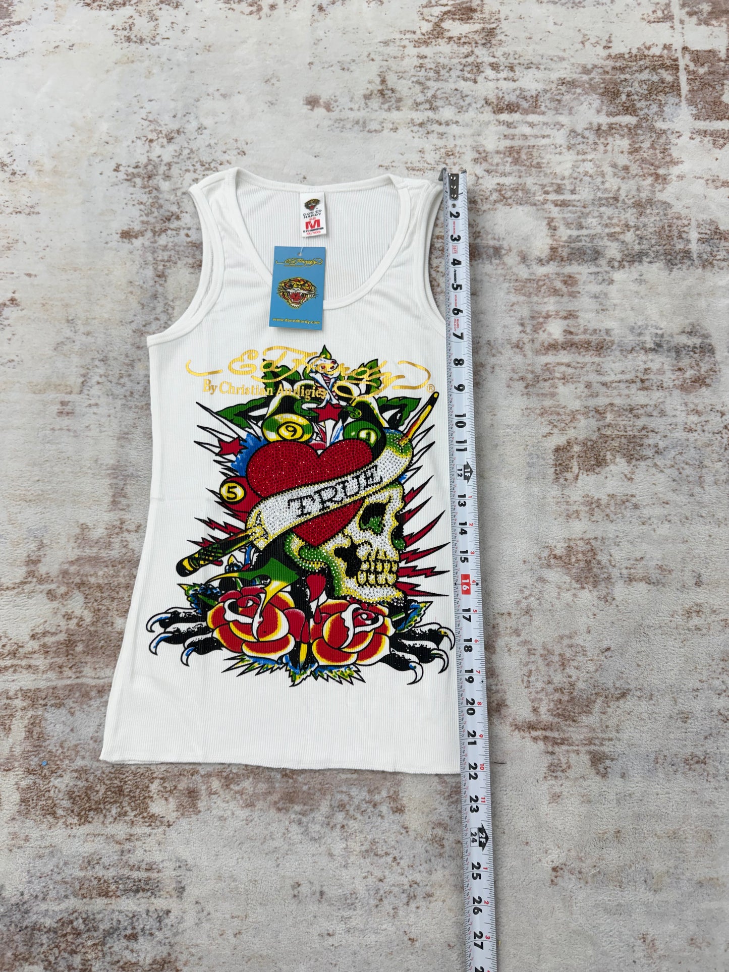 2000s Vintage Ed Hardy by Christian Audigier Tank Tops