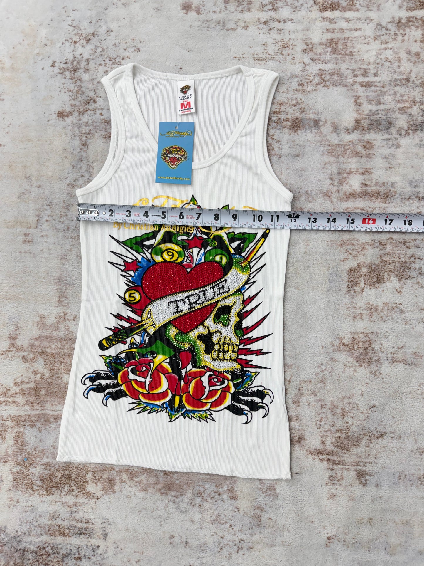 2000s Vintage Ed Hardy by Christian Audigier Tank Tops