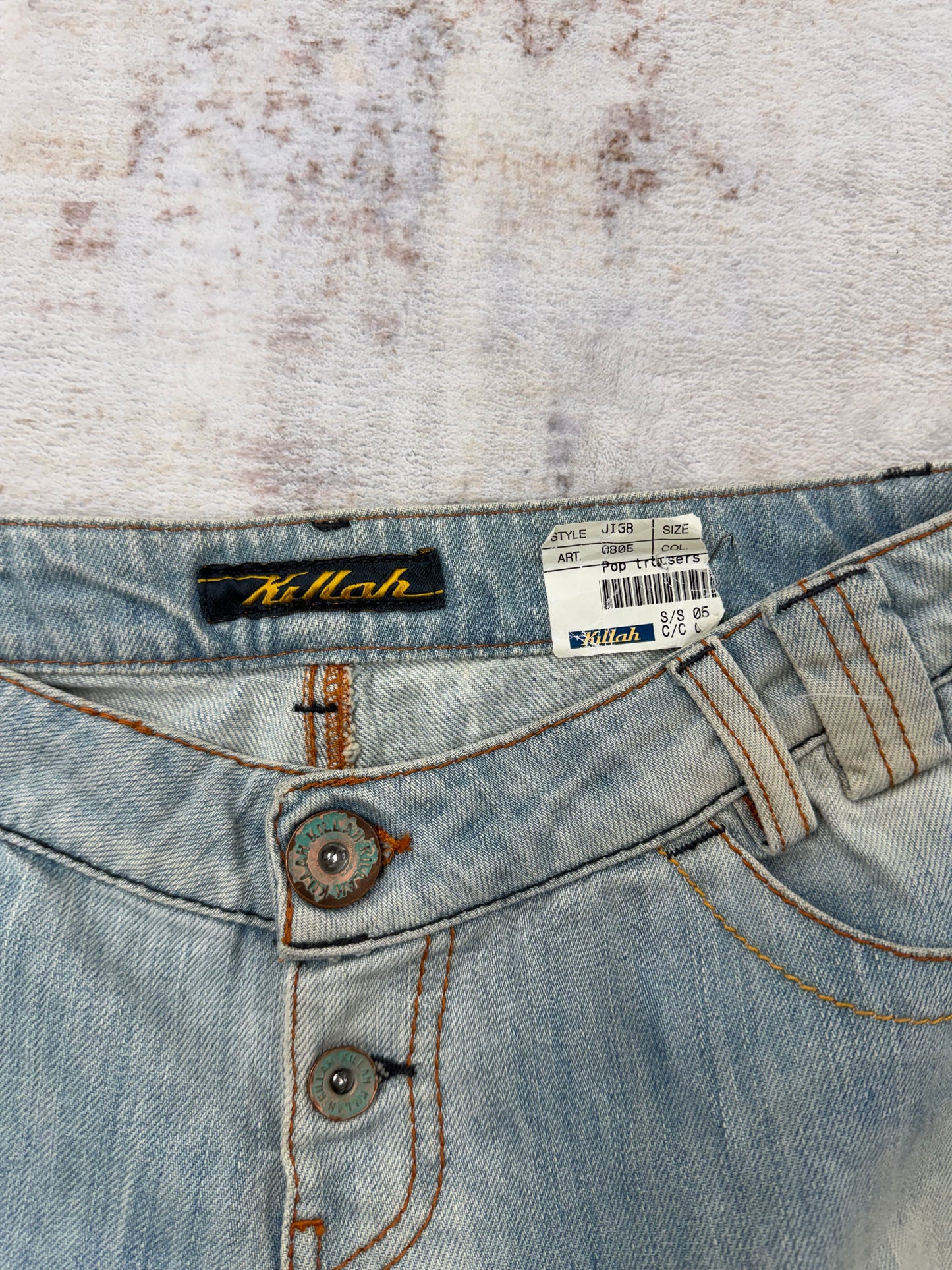 Vintage women’s 00s Y2K KILLAH jeans Tag S – fits ~W32/33 (check measurements)