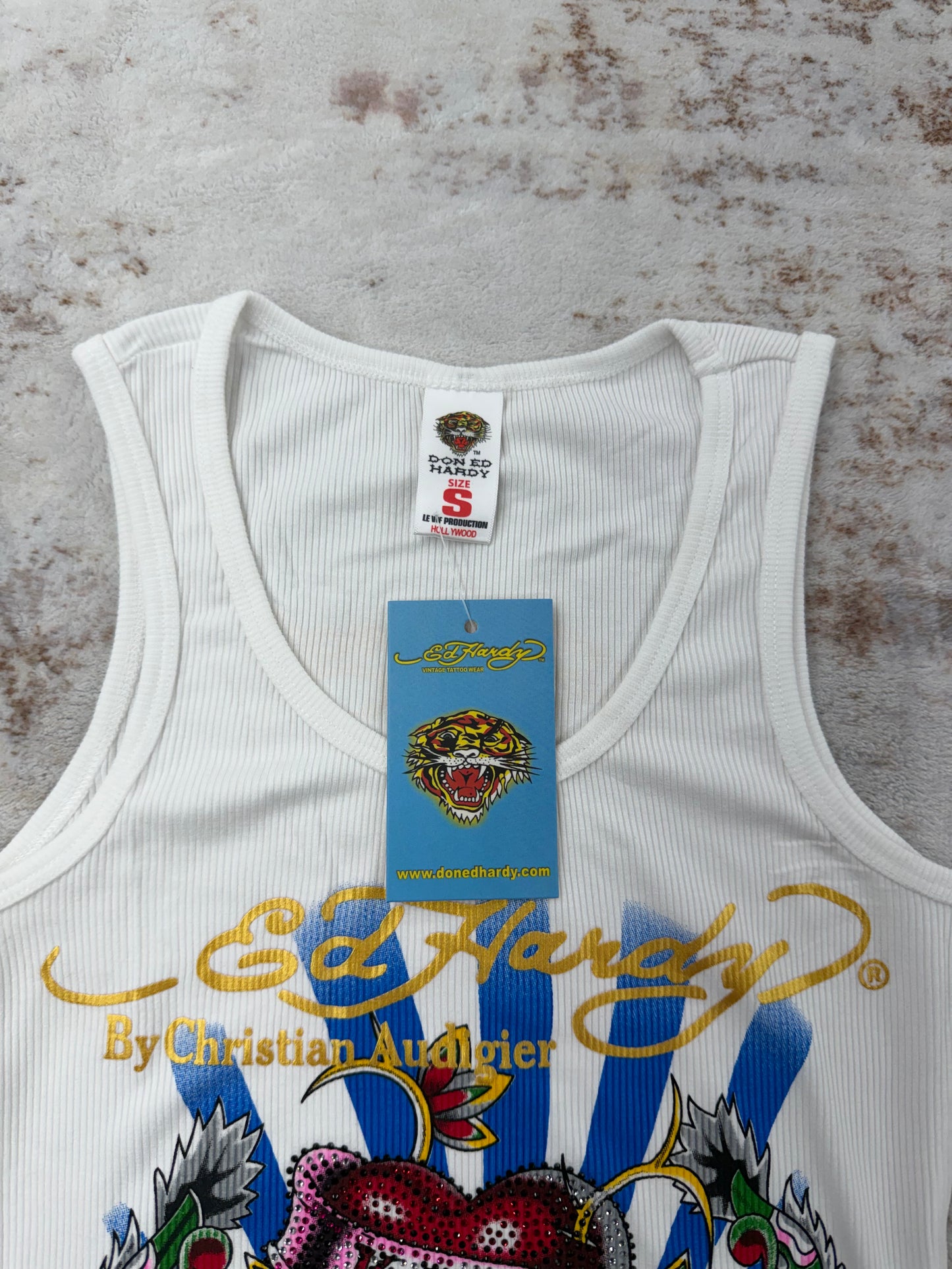 2000s Vintage Ed Hardy by Christian Audigier Tank Tops