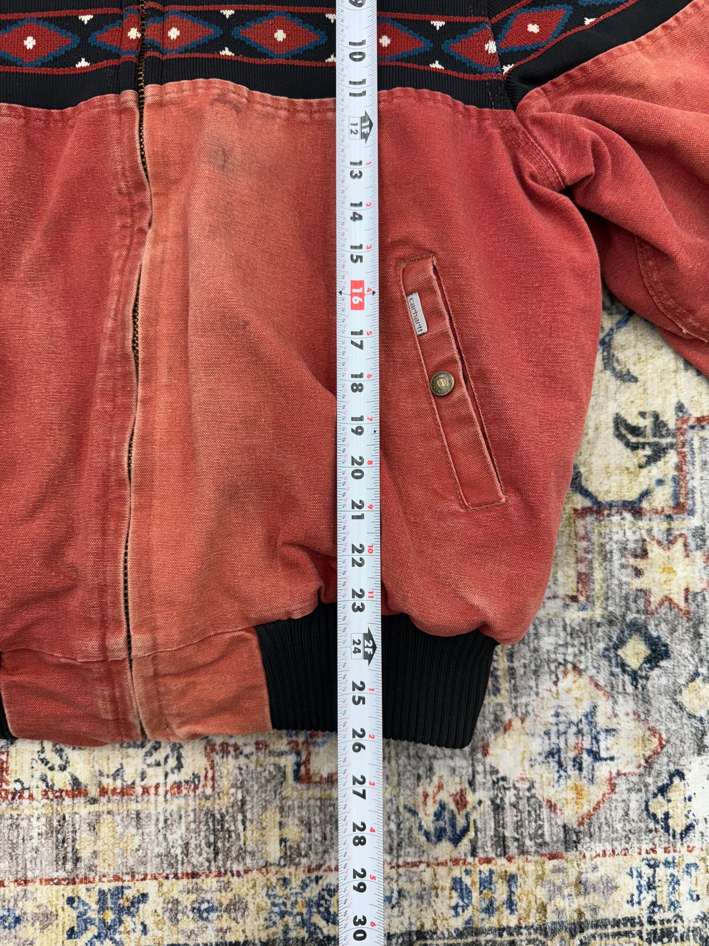 Vtg Carhartt   Jacket Mens M/L Aztec