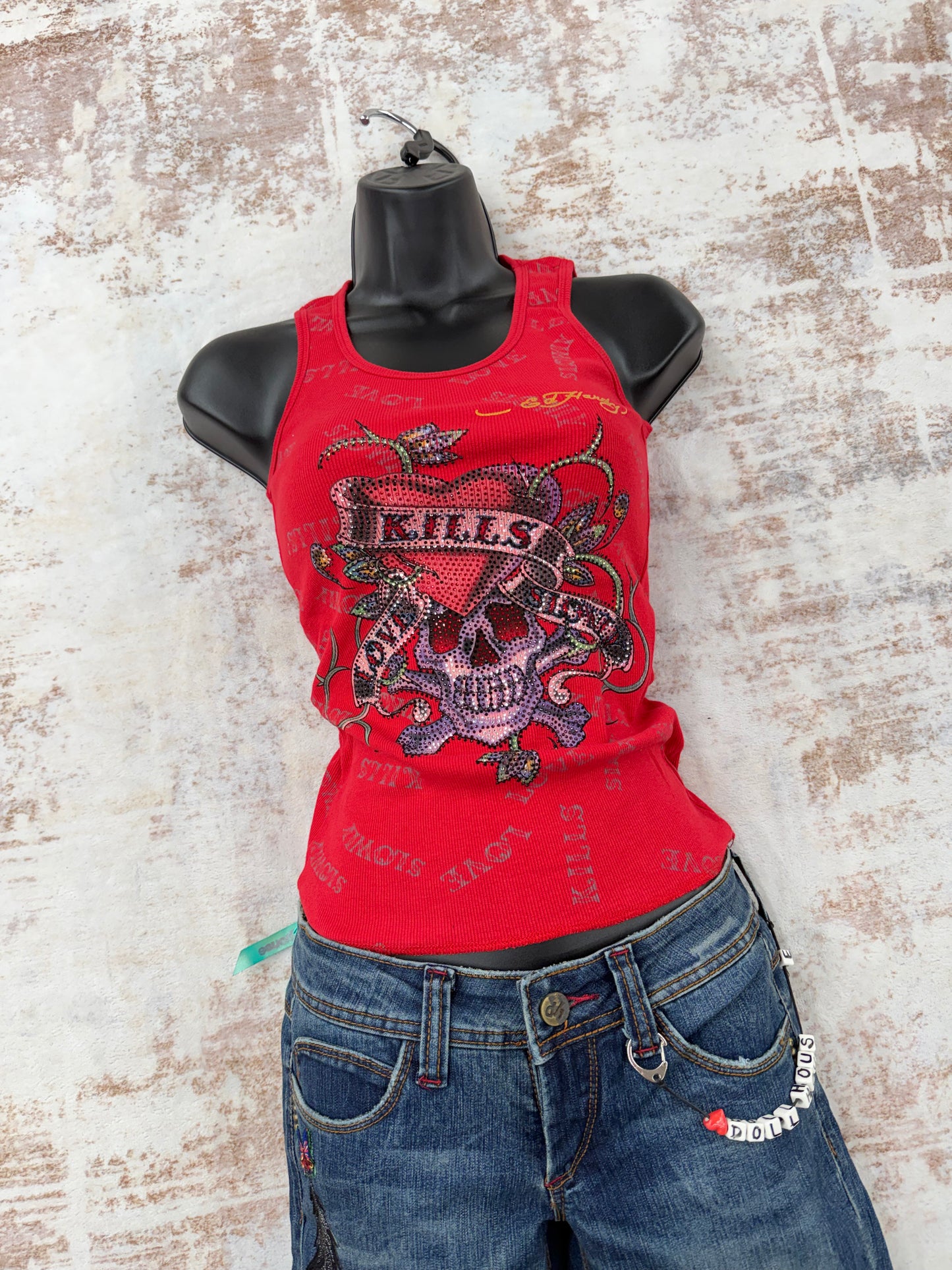 2000s Vintage Ed Hardy by Christian Audigier Tank Tops