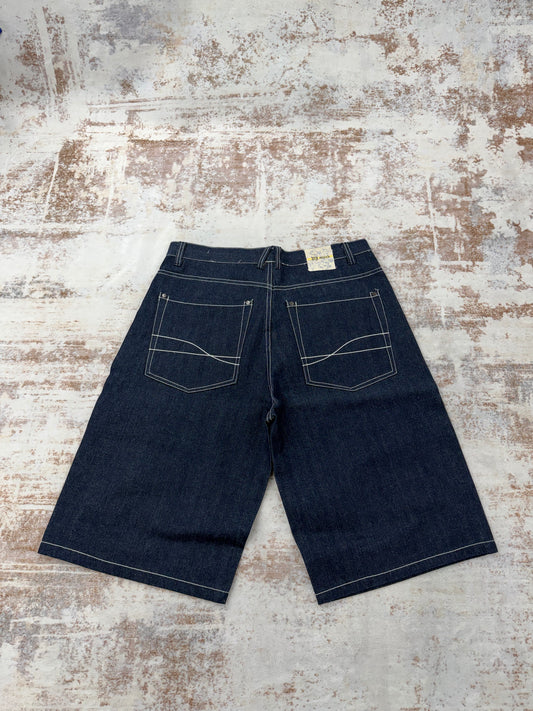 Vintage PJ Mark Dark Wash Denim Shorts – Size 38 – Y2K Carpenter Style