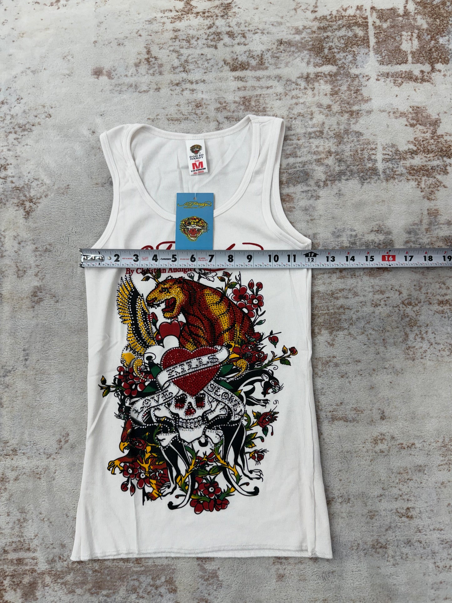 2000s Vintage Ed Hardy by Christian Audigier Tank Tops