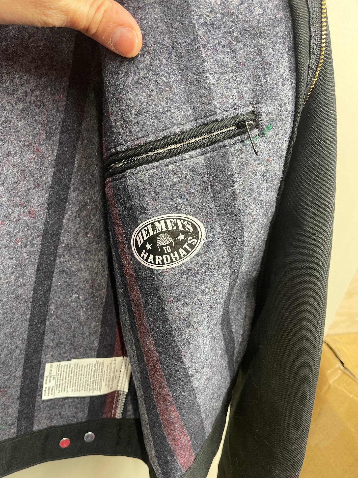 Carhartt Blanket Lined Work Jacket – Black – Made in USA – Size L (NEW)