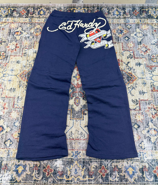 Y2k ED hardy sweatpants womens size ( L)
