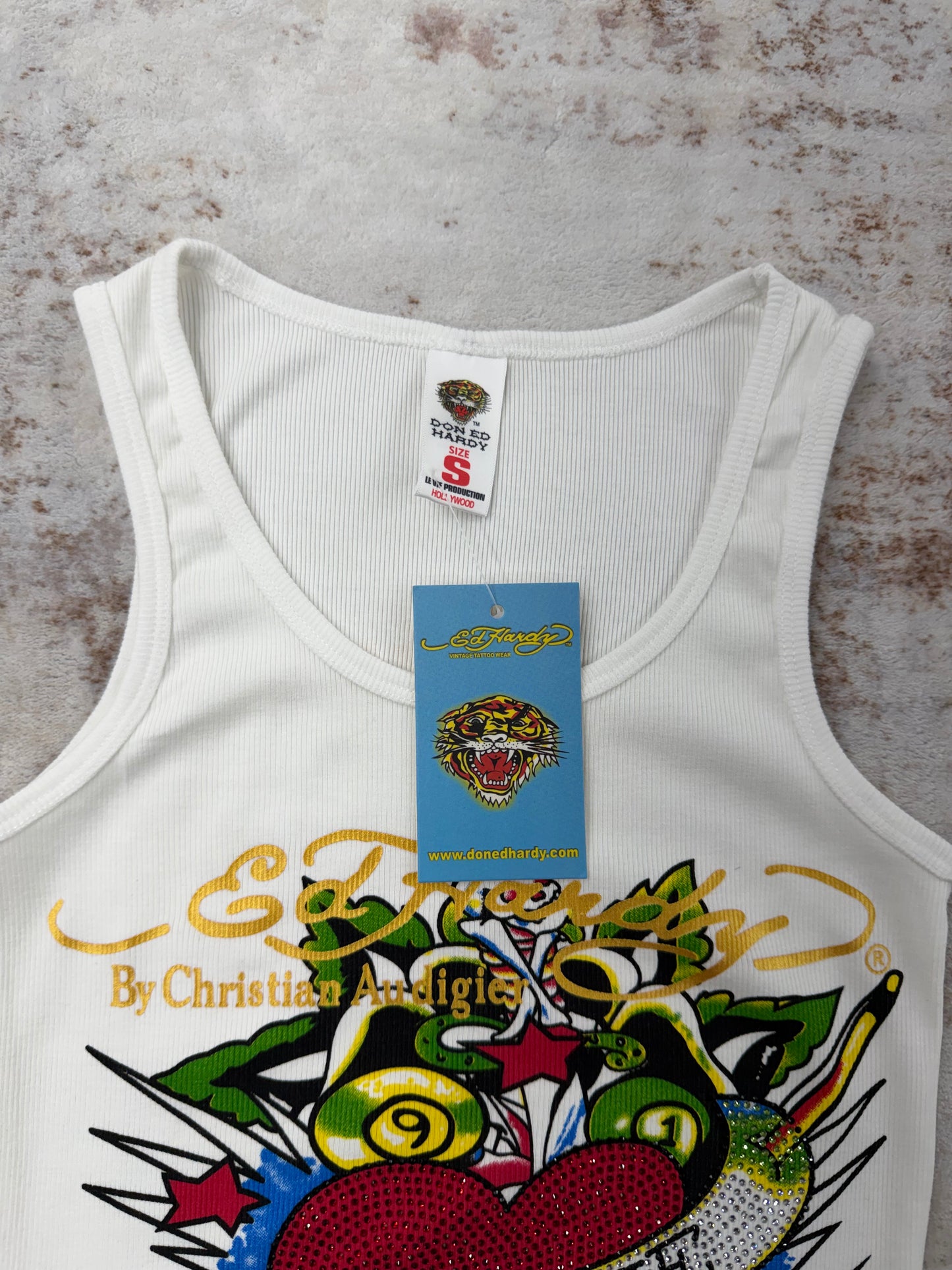 2000s Vintage Ed Hardy by Christian Audigier Tank Tops