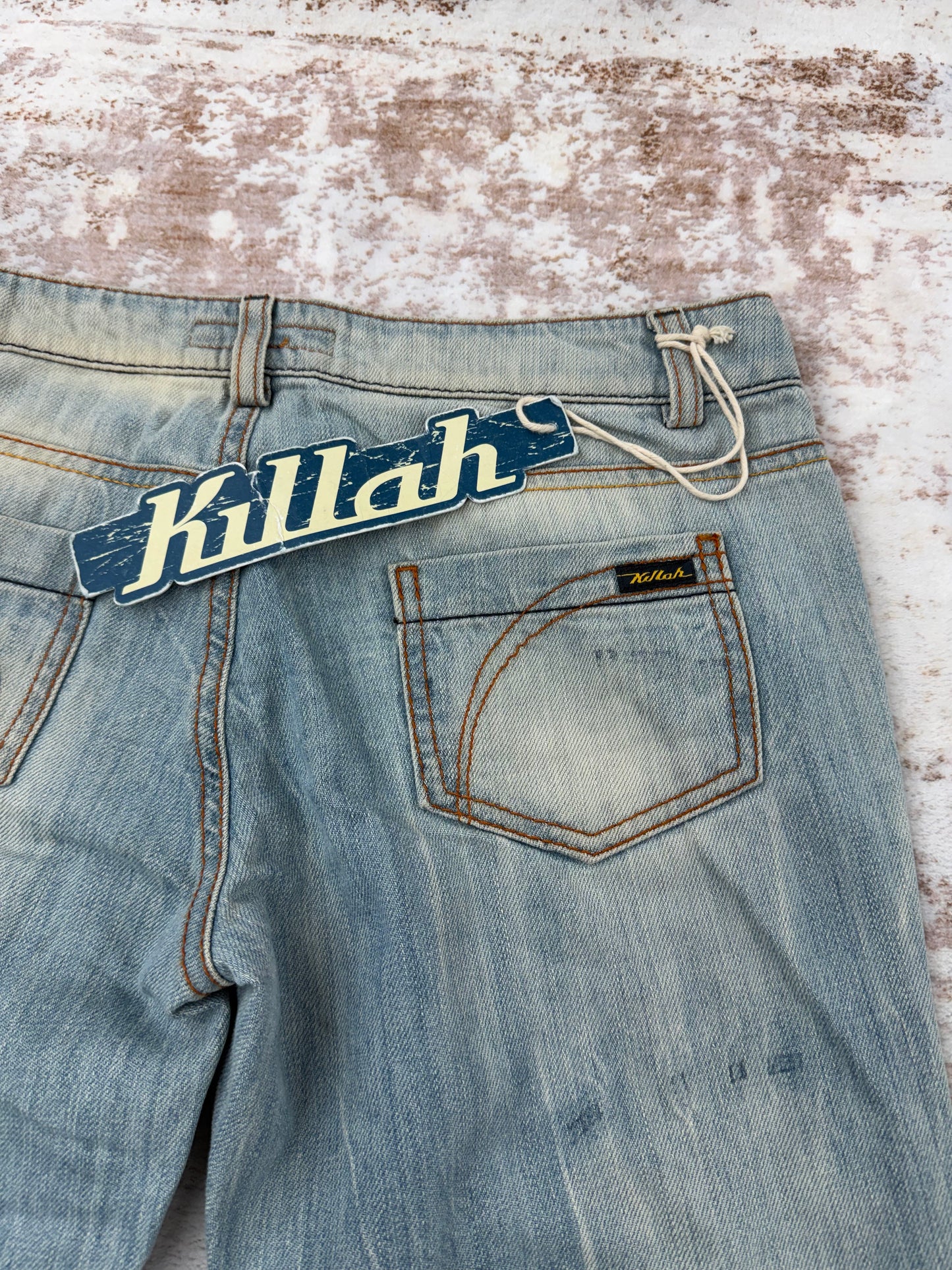 Vintage women’s 00s Y2K KILLAH jeans Tag S – fits ~W32/33 (check measurements)