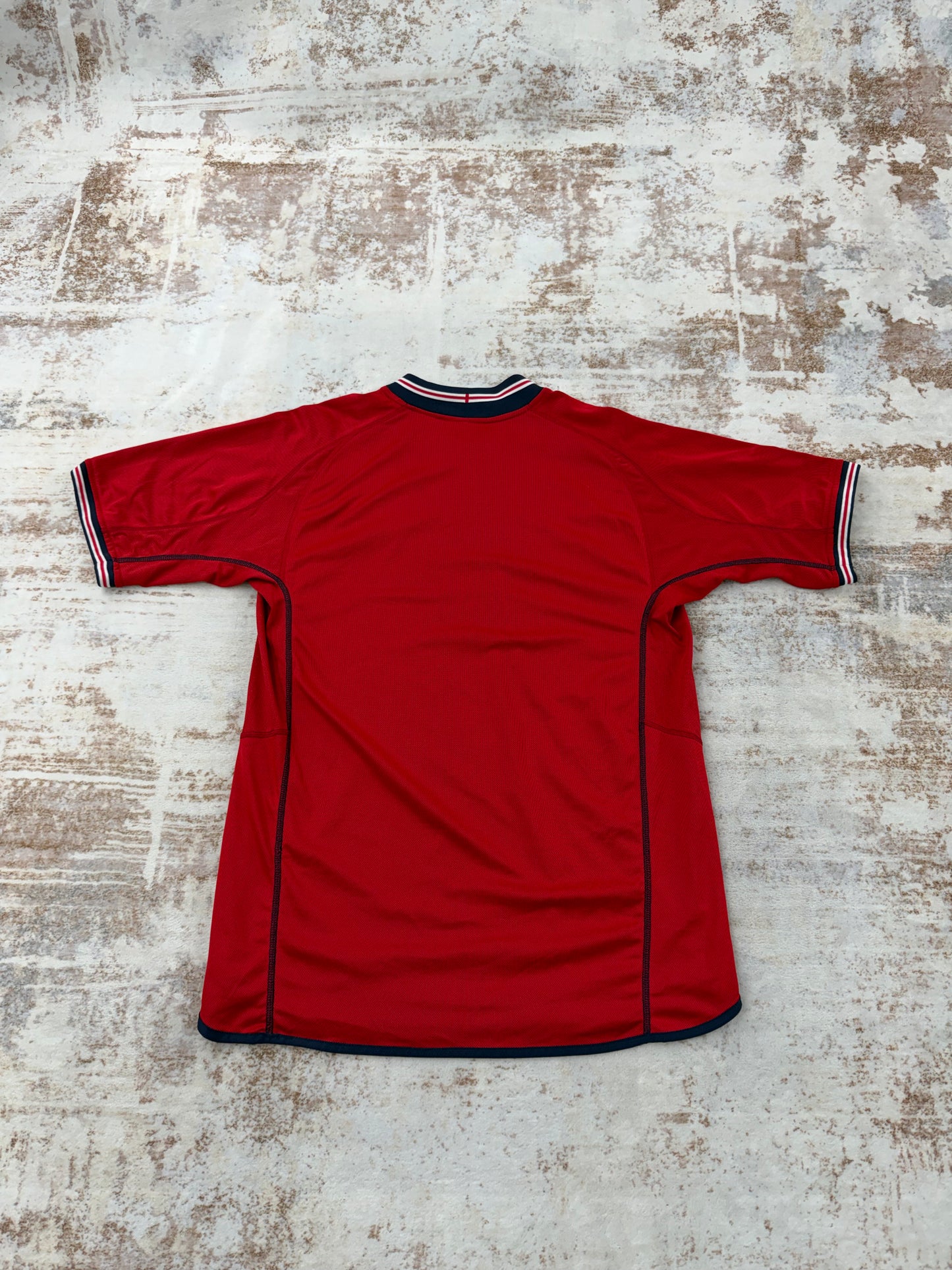 VTG 2004 Umbro England Three Lions Red Reversible Training Jersey Blue L