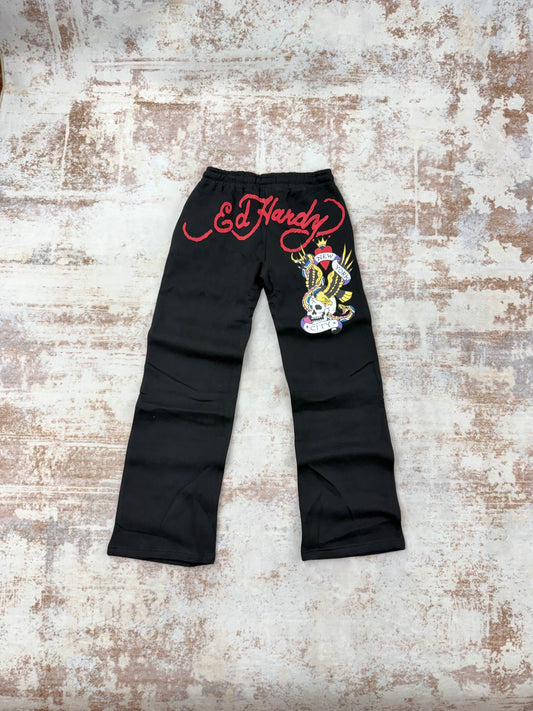 Y2k ED hardy sweatpants women’s