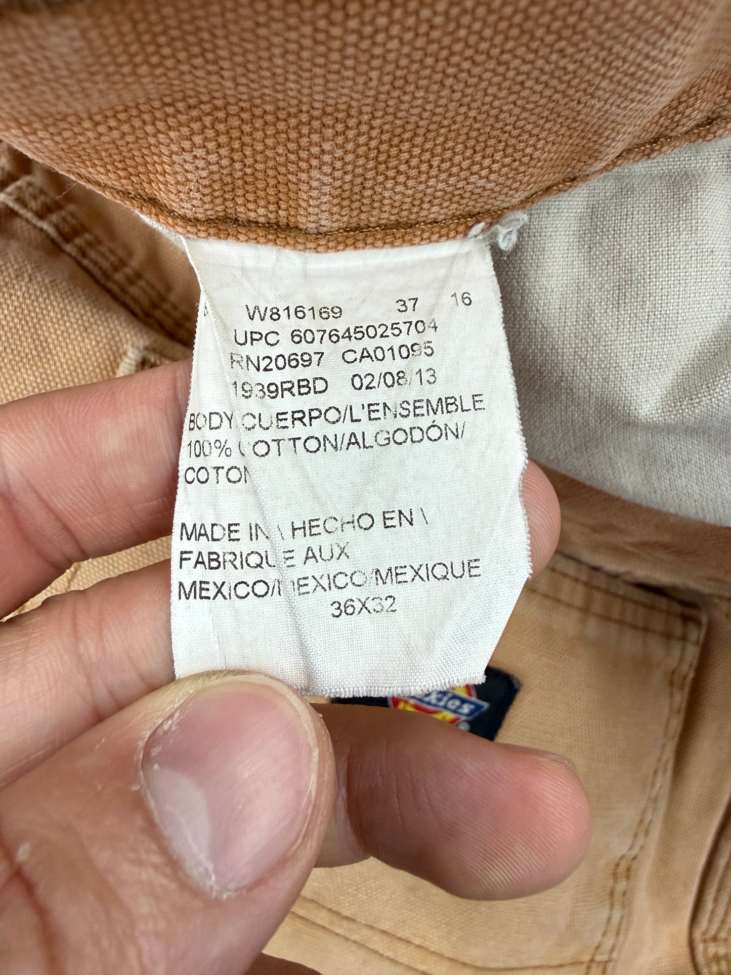 Men dickies jeans size 36x32