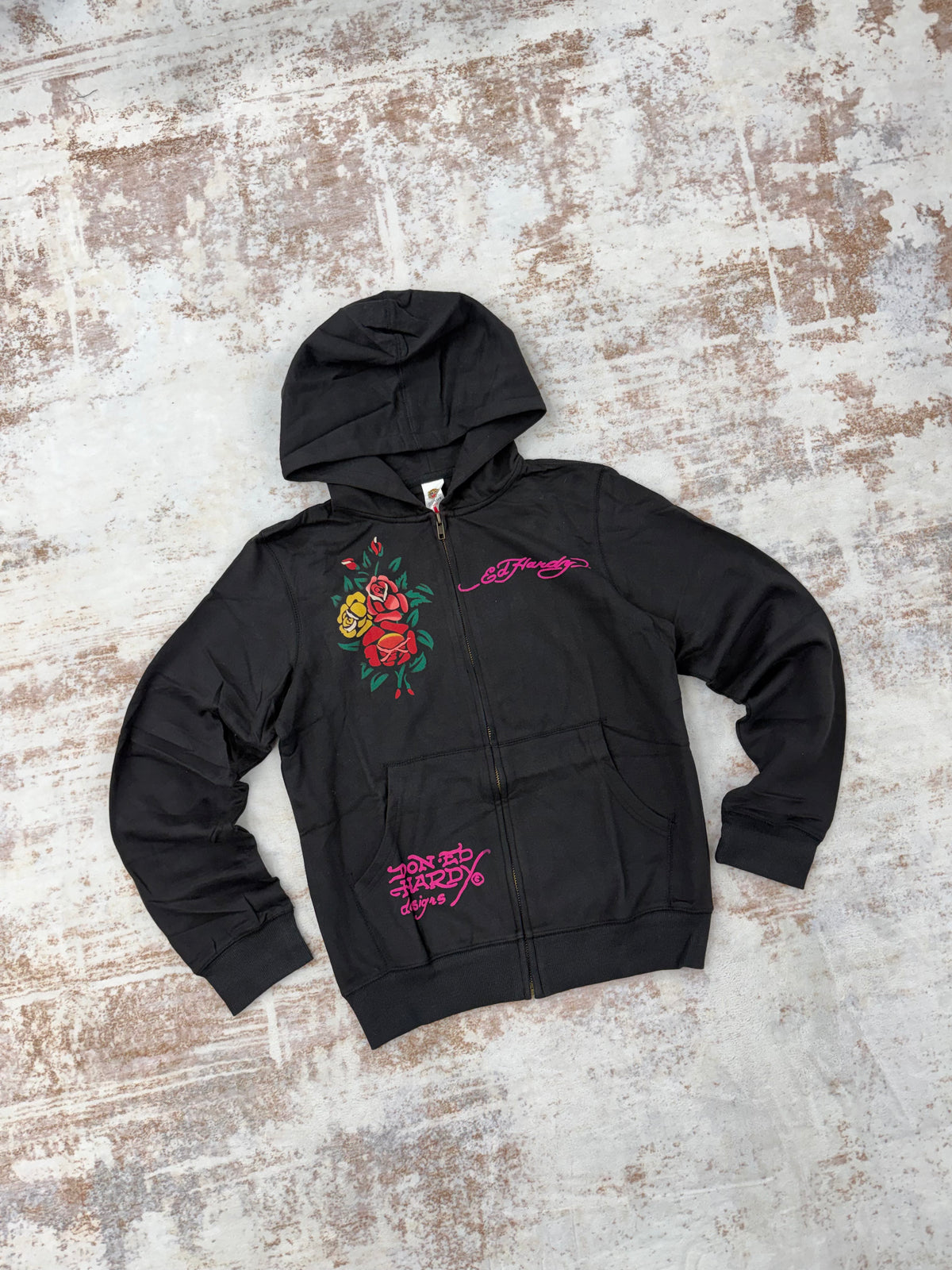 Vintage women’s Ed Hardy zip-up  size L