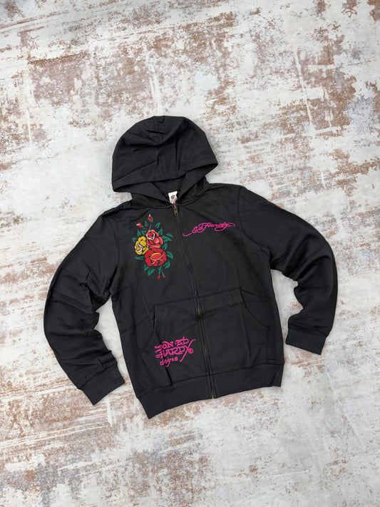 Vintage women’s Ed Hardy zip-up  size L